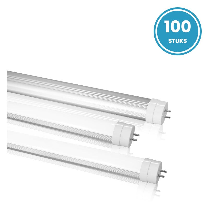 Box of 100 LED tubes T8 60cm 9W daylight white 6000K