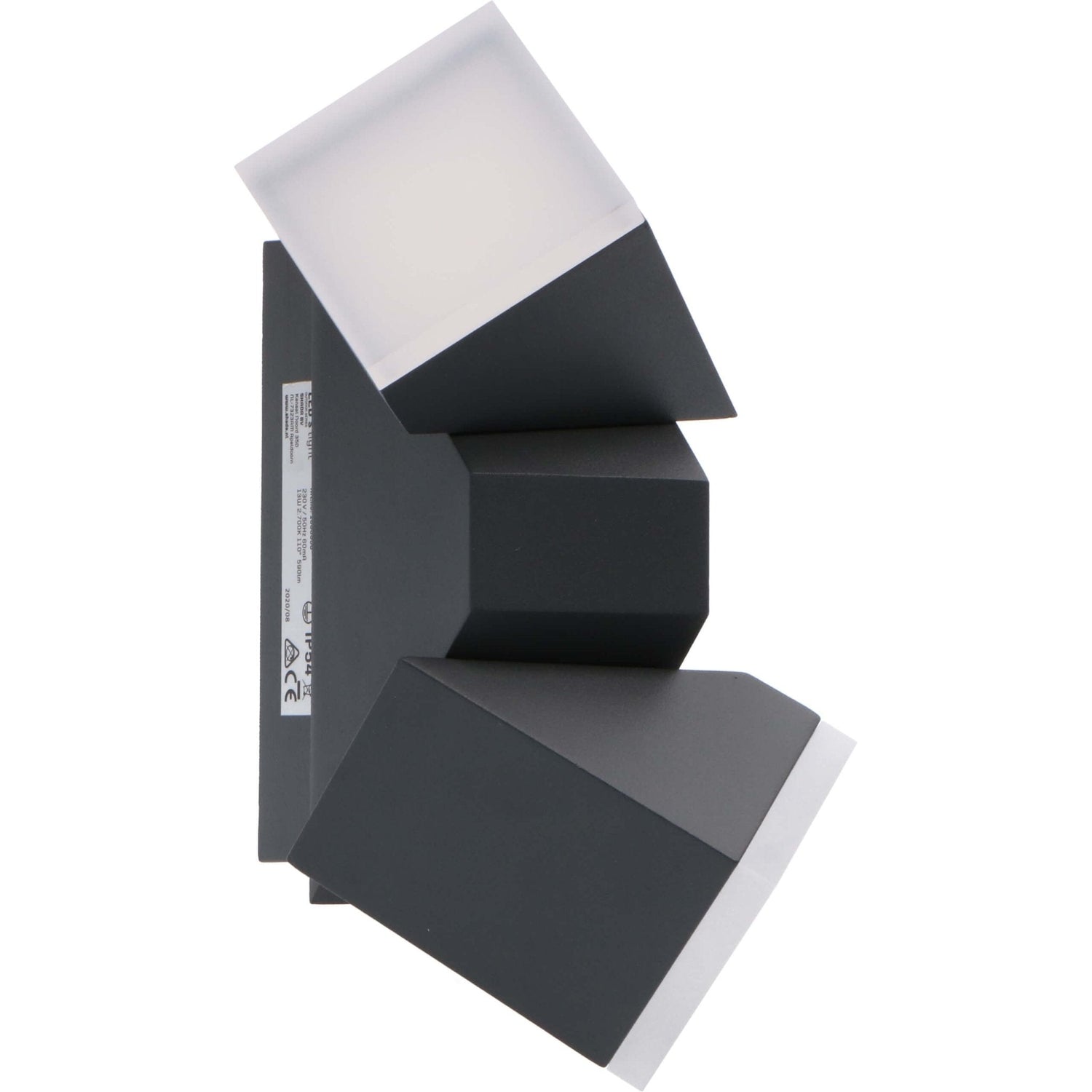 2er Pack LED's Light 2-flammige LED Design Außenleuchte - Modell Terni - Drehbar - Warmweiß - Anthrazit