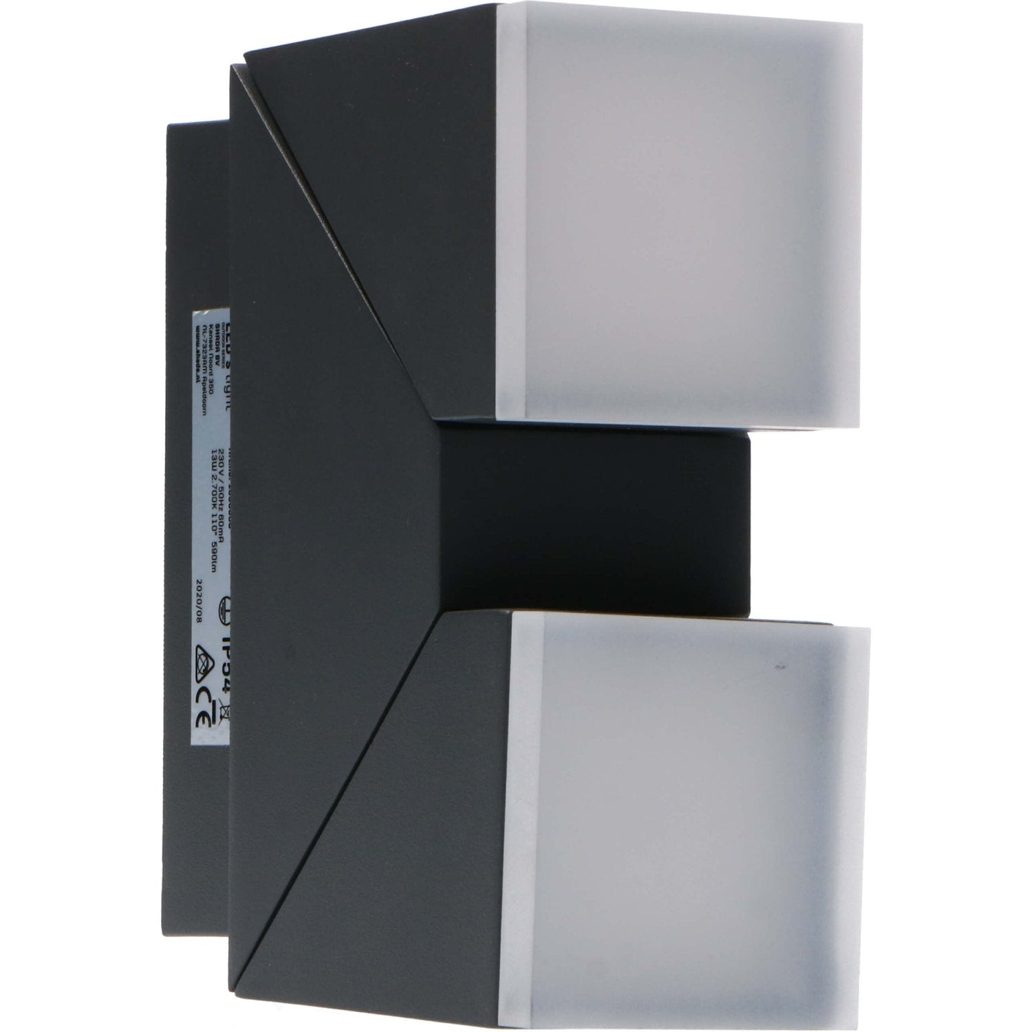 2er Pack LED's Light 2-flammige LED Design Außenleuchte - Modell Terni - Drehbar - Warmweiß - Anthrazit