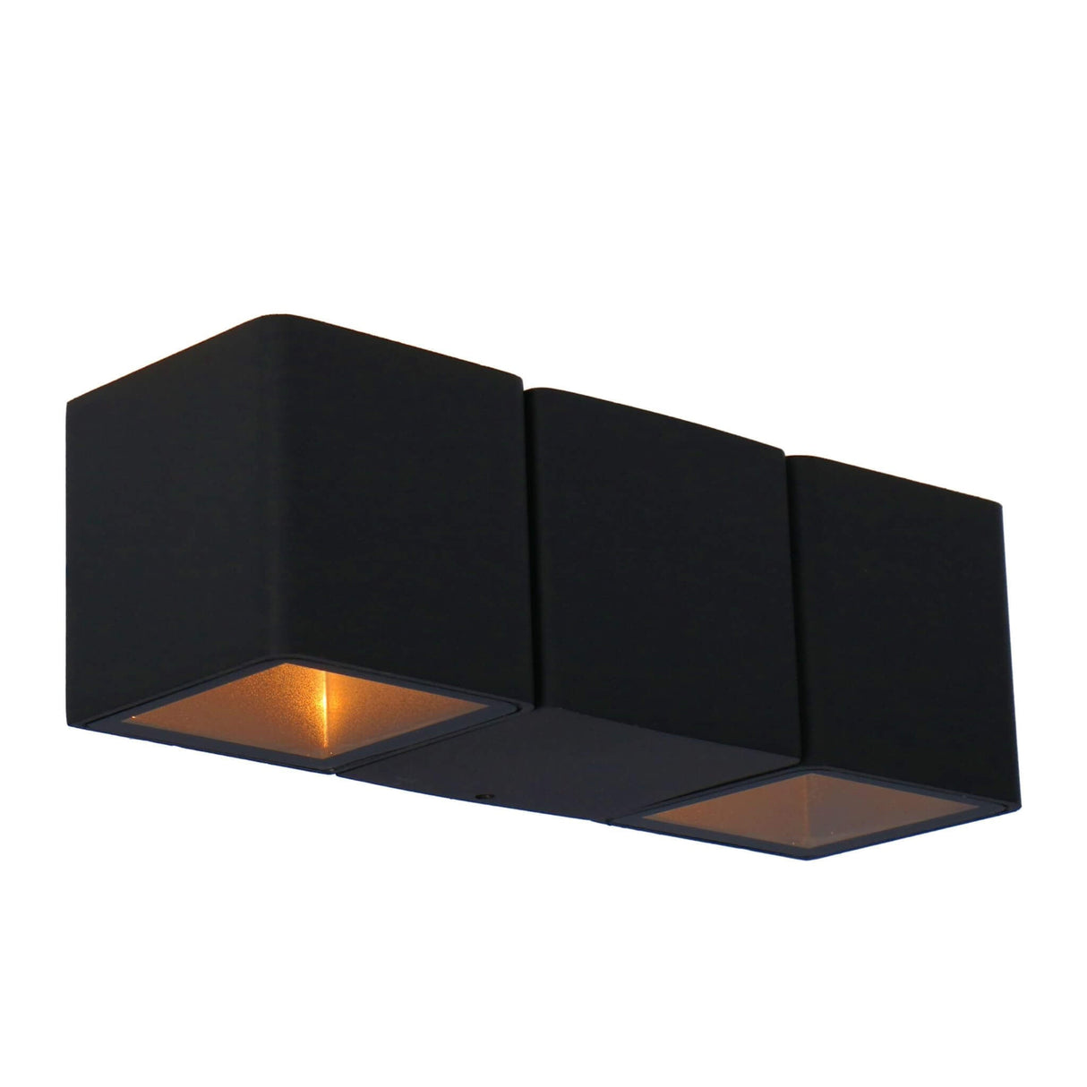LED's Light 4-flammige Wandleuchte für den Außenbereich - Modell Aversa - Warmweiß - IP54 wasserdicht - Anthrazit
