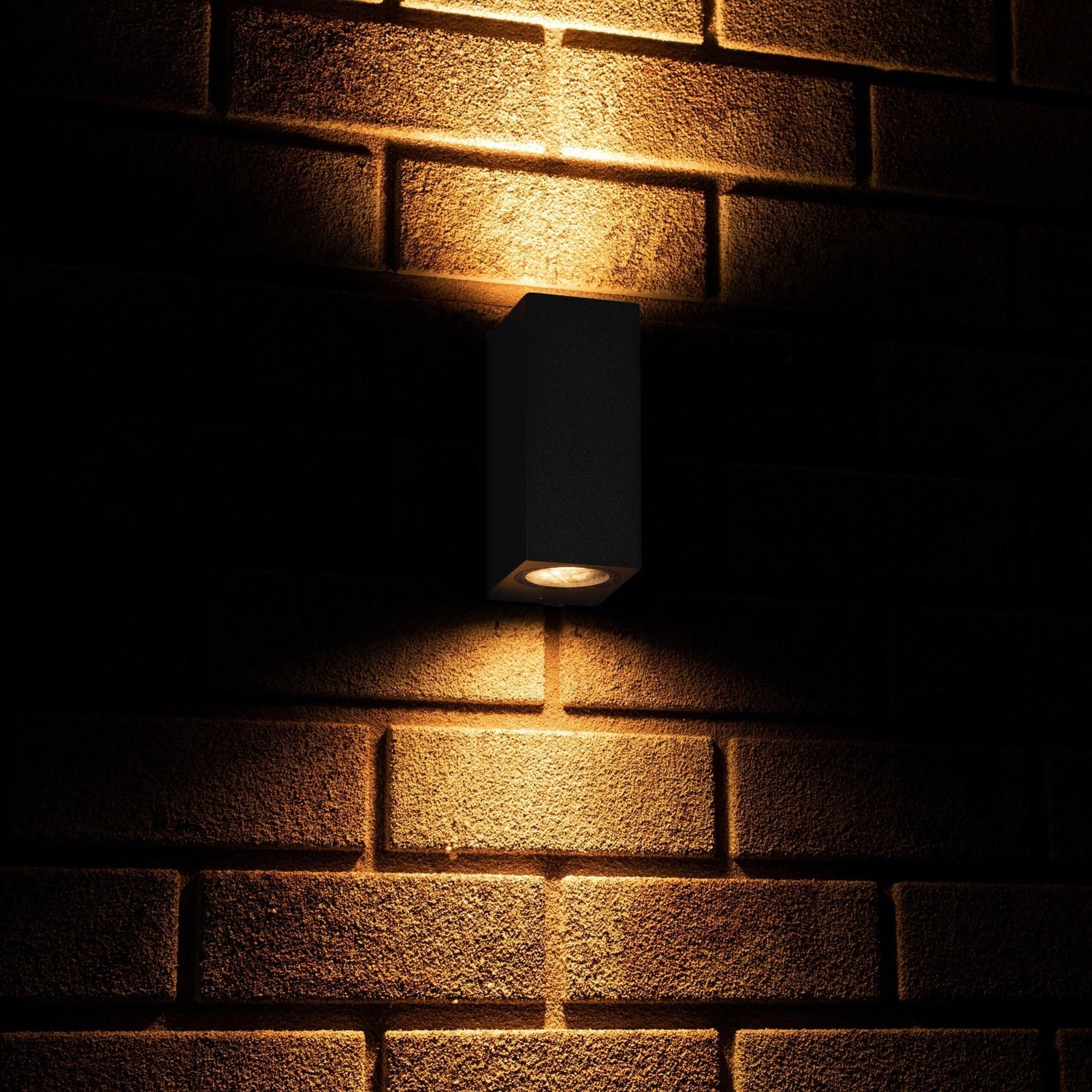 NØRD Up&Down - LED's Light LED-Außenleuchte mit GU10-Fassung - Rechteckig - IP44 - Anthrazit - Modell Mailand