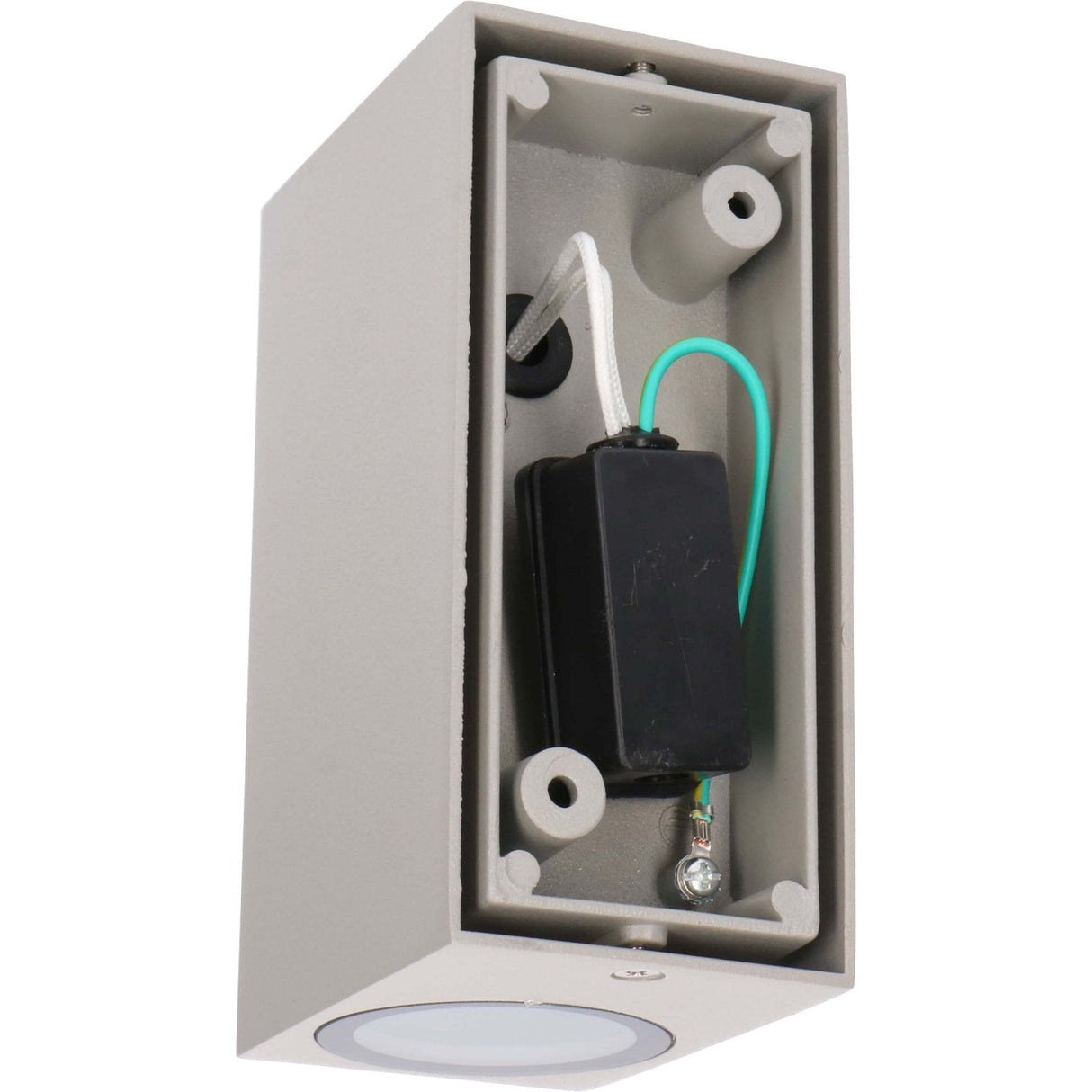 LED's Light LED-Außenleuchte mit GU10-Fassung - Rechteckig - IP44 - Grau - Modell Mailand