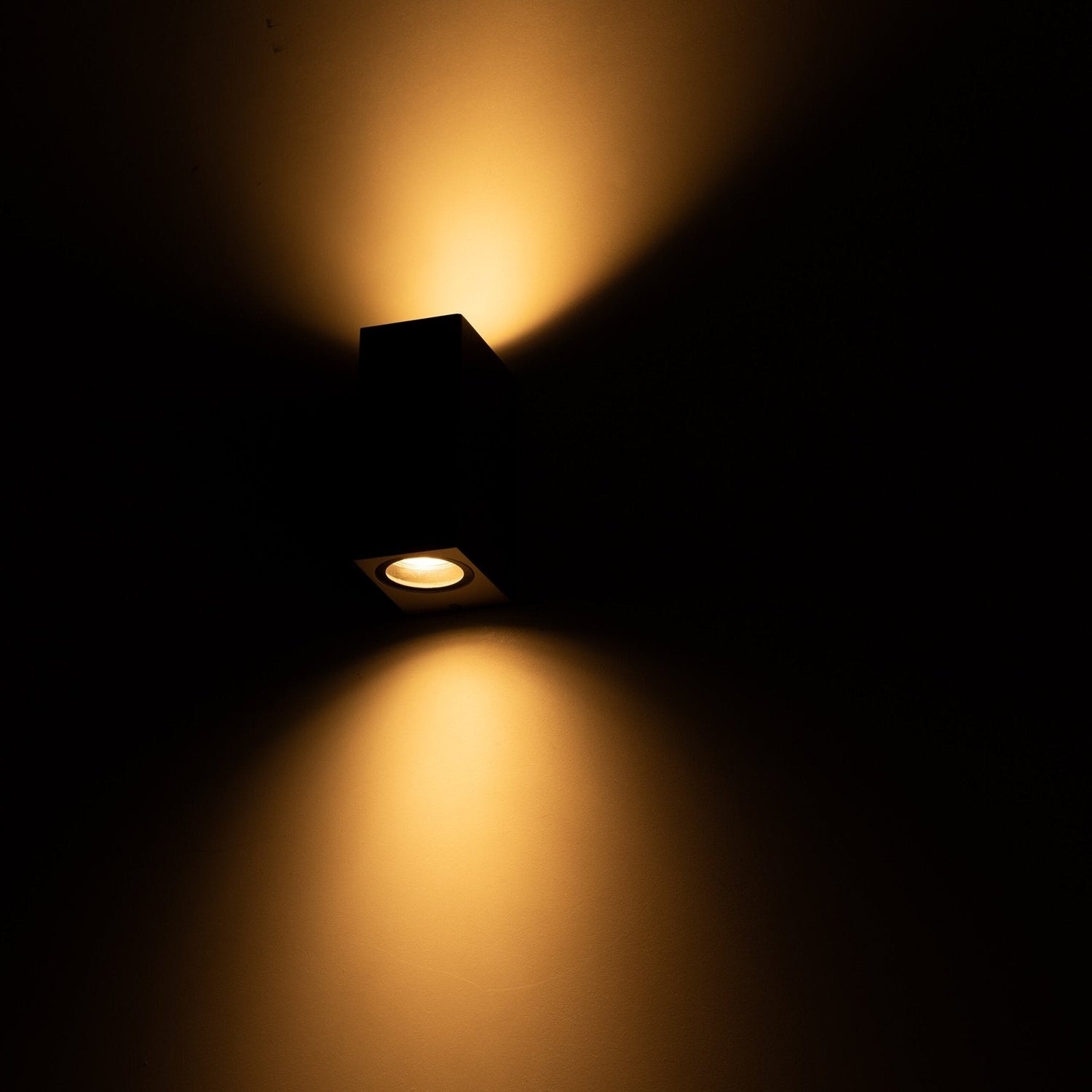 LED's Light LED-Außenleuchte mit GU10-Fassung - Rechteckig - IP44 - Grau - Modell Mailand