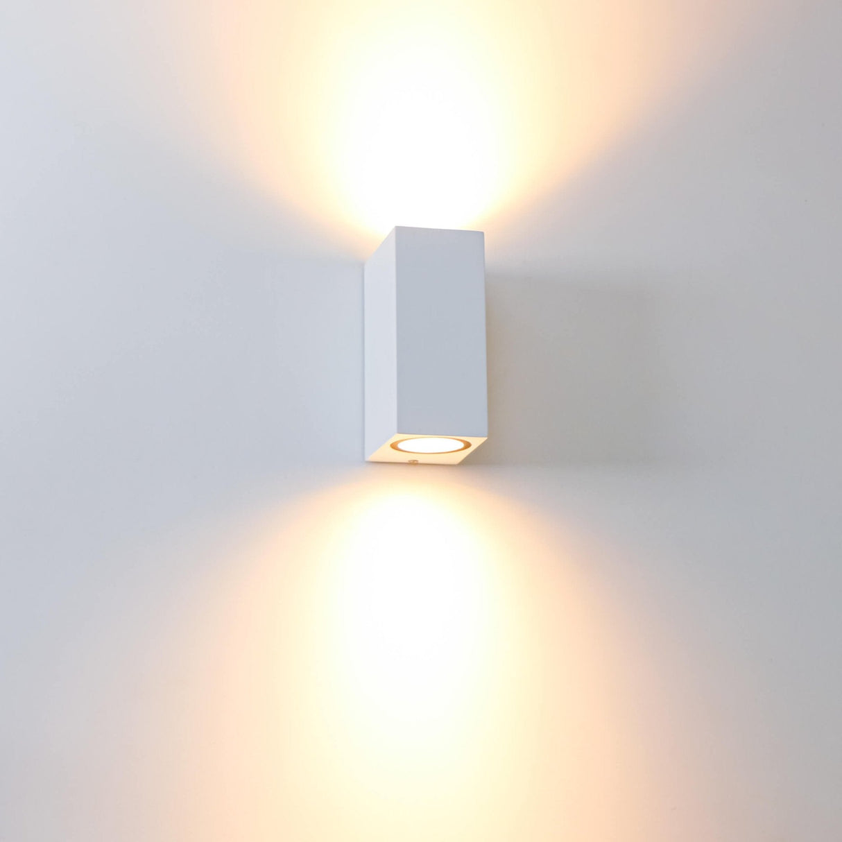 NØRD Up&Down - LED's Light LED-Außenleuchte mit GU10-Fassung - Rechteckig - IP44 - Weiß - Modell Mailand