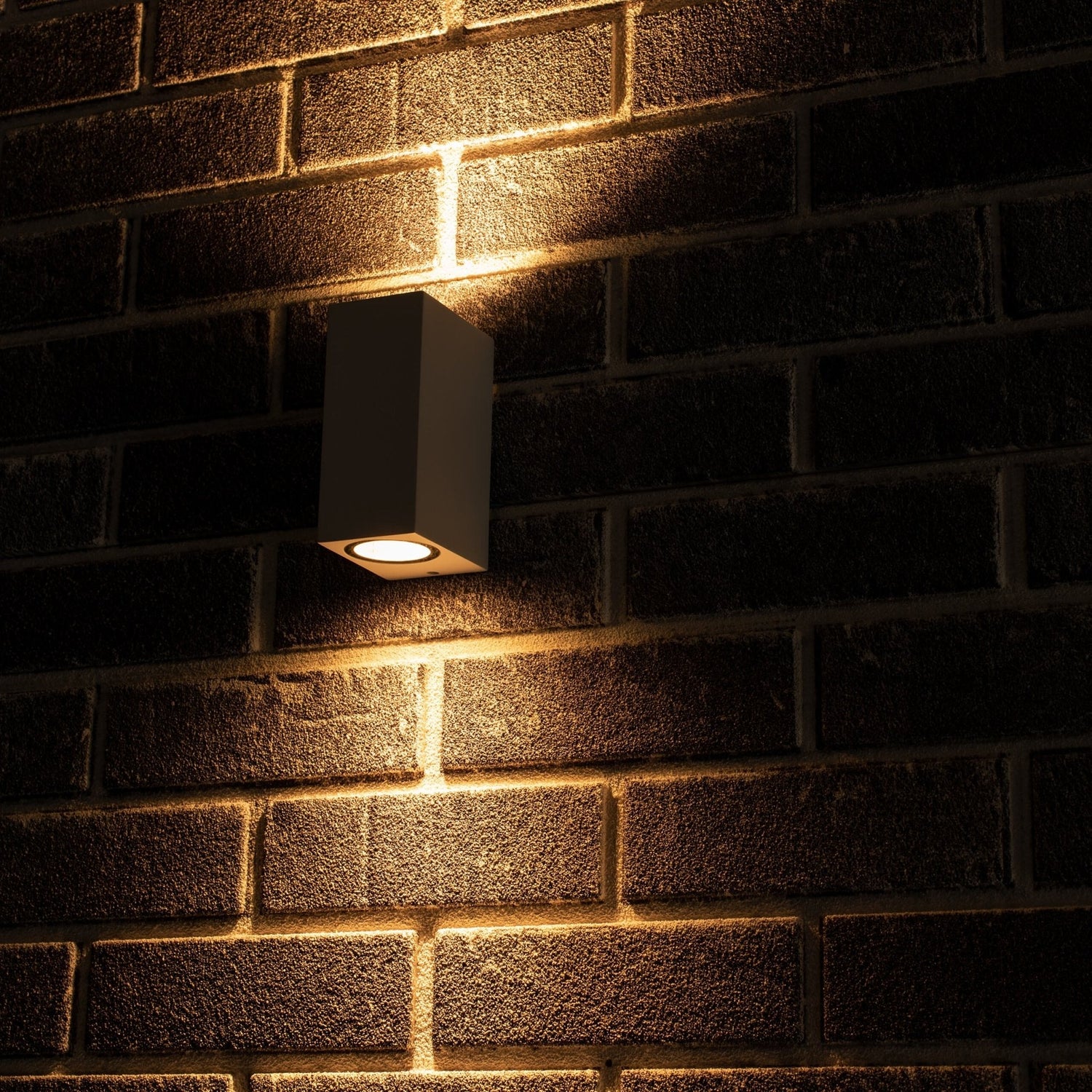NØRD Up&Down - LED's Light LED-Außenleuchte mit GU10-Fassung - Rechteckig - IP44 - Weiß - Modell Mailand