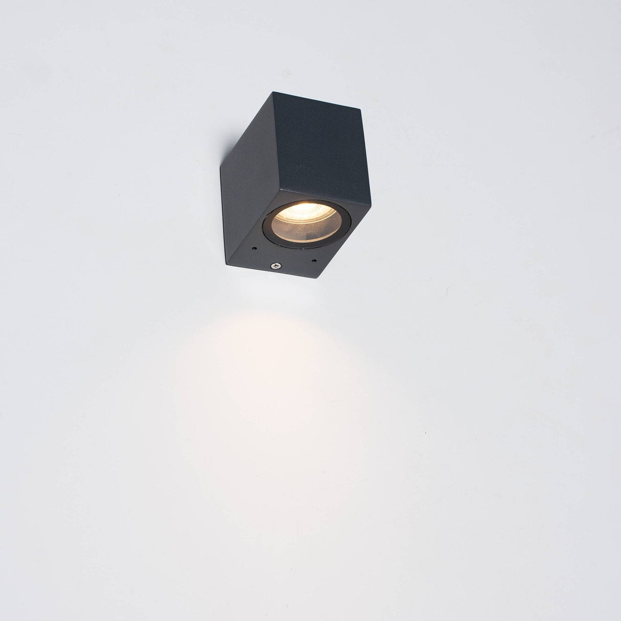 NØRD Down - LED's Light LED Wandleuchte für den Außenbereich mit GU10-Fassung - Quadratisch - IP44 - Anthrazit - Modell Rome