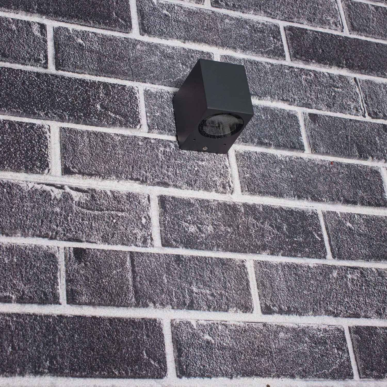 NØRD Down - LED's Light LED Wandleuchte für den Außenbereich mit GU10-Fassung - Quadratisch - IP44 - Anthrazit - Modell Rome