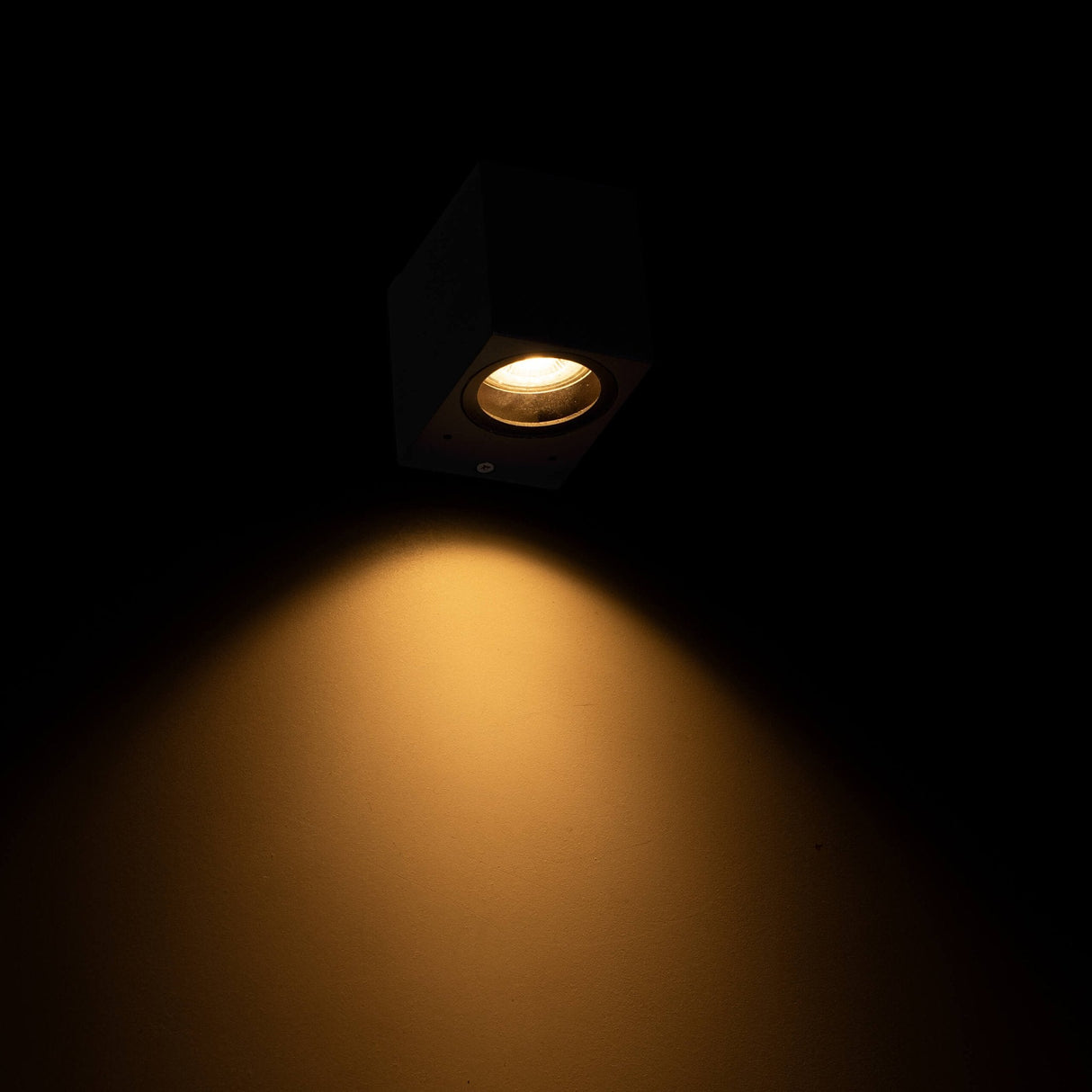 NØRD Down - LED's Light LED Wandleuchte für den Außenbereich mit GU10-Fassung - Quadratisch - IP44 - Anthrazit - Modell Rome