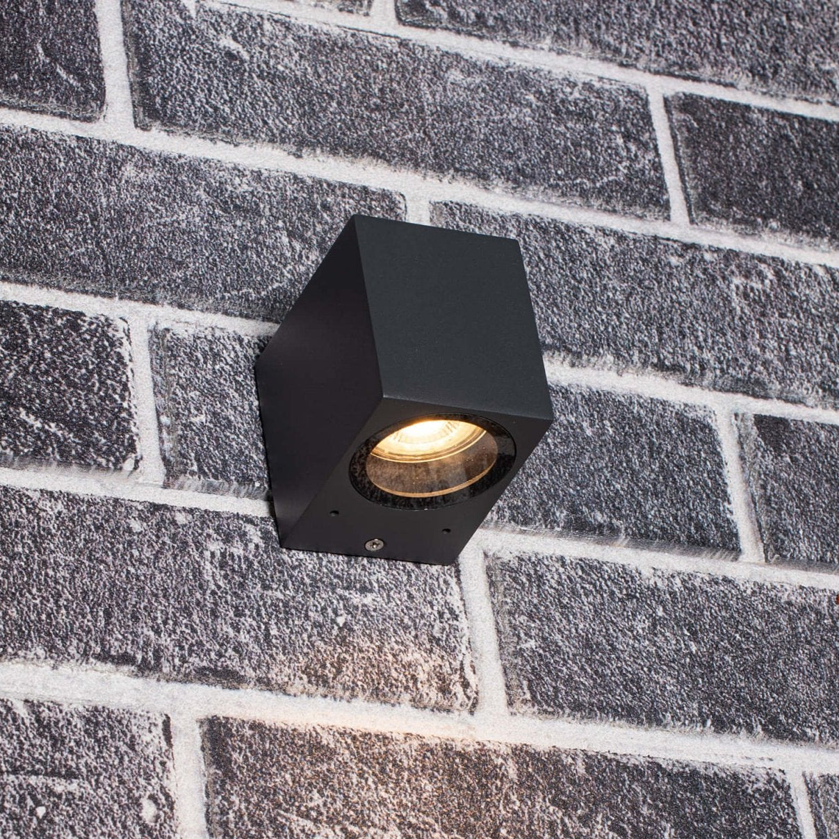 NØRD Down - LED's Light LED Wandleuchte für den Außenbereich mit GU10-Fassung - Quadratisch - IP44 - Anthrazit - Modell Rome