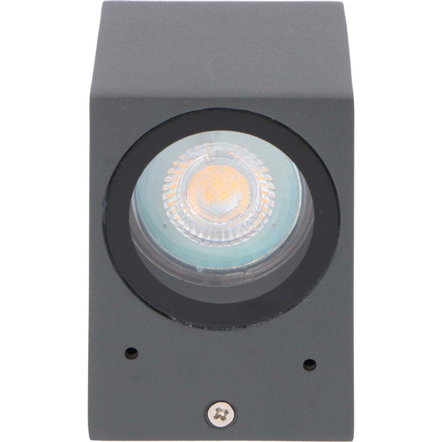 NØRD Down - LED's Light LED Wandleuchte für den Außenbereich mit GU10-Fassung - Quadratisch - IP44 - Anthrazit - Modell Rome