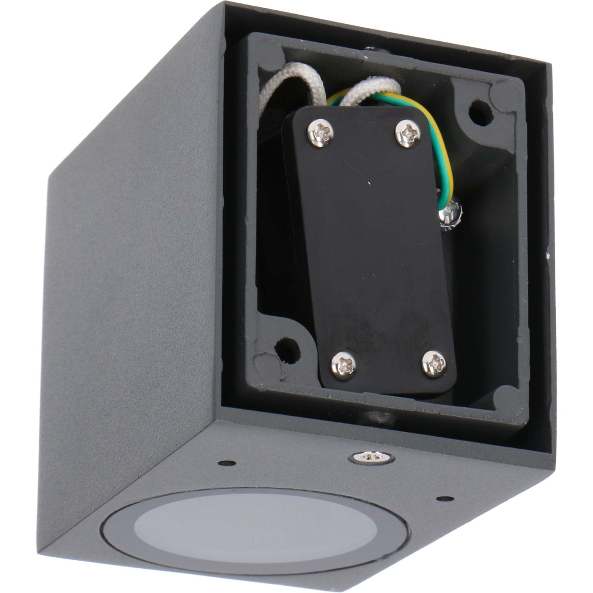 NØRD Down - LED's Light LED Wandleuchte für den Außenbereich mit GU10-Fassung - Quadratisch - IP44 - Anthrazit - Modell Rome
