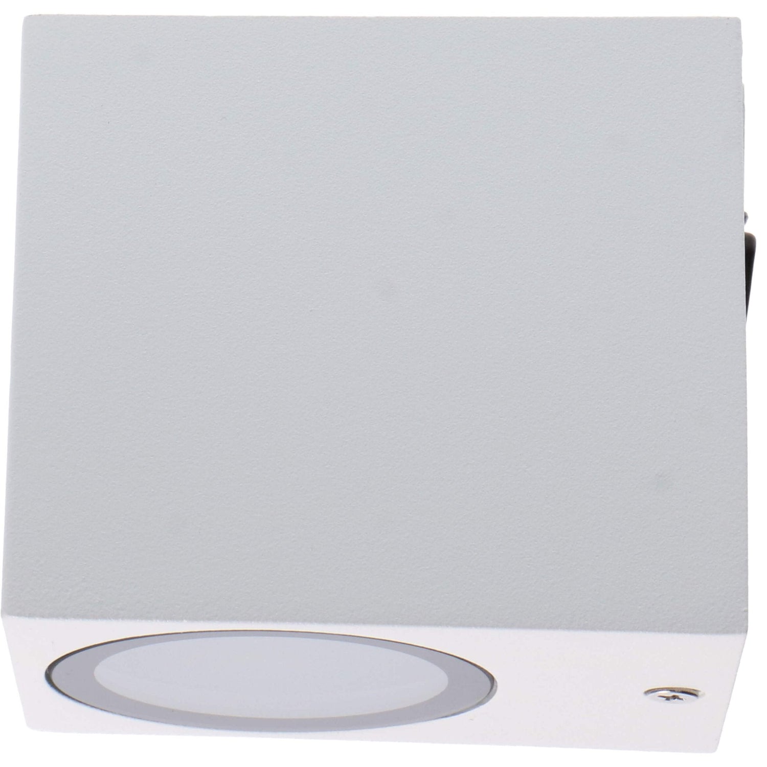 NØRD Down - LED's Light LED Wandleuchte für den Außenbereich mit GU10-Fassung - Quadratisch - IP44 - Weiß - Modell Rome