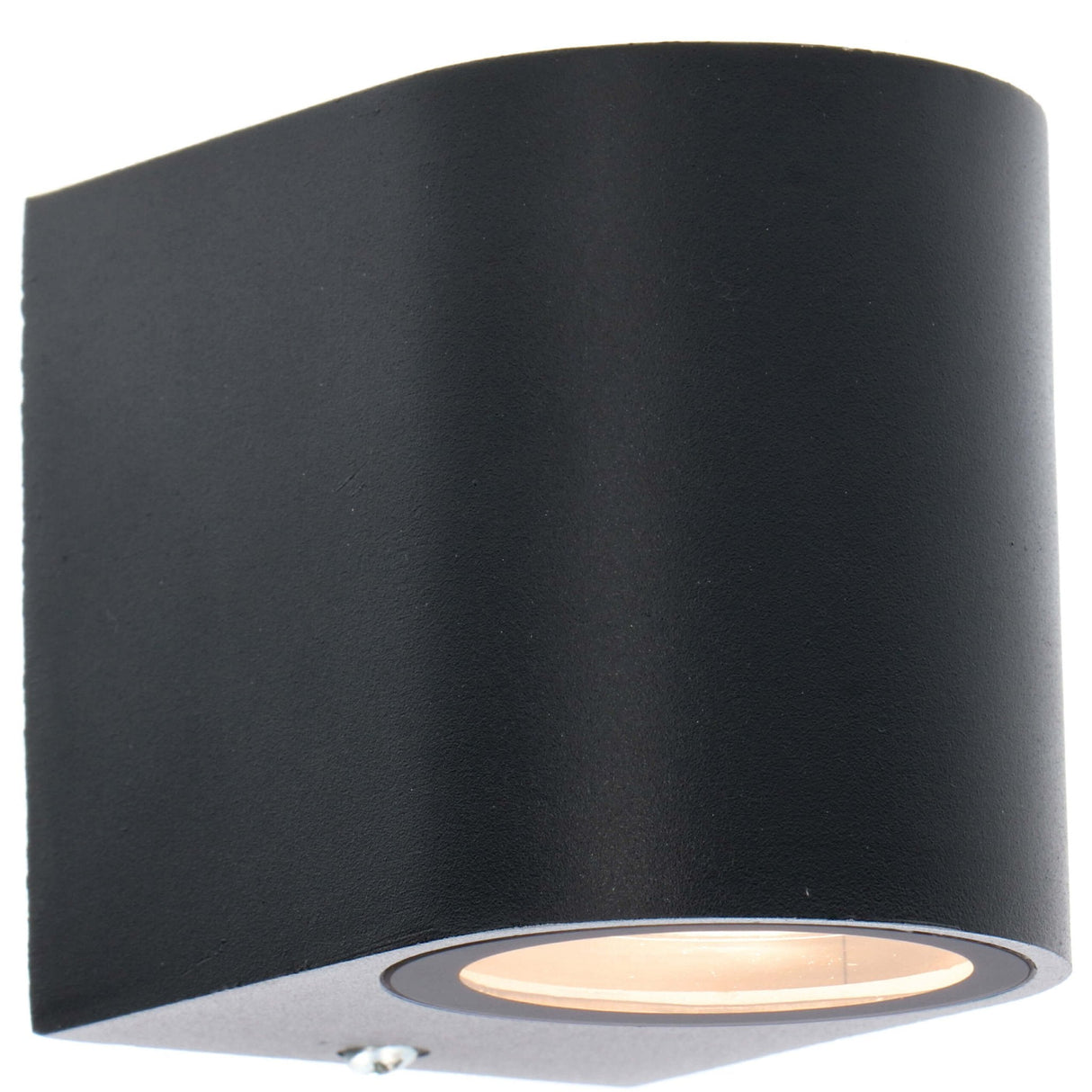 LED's Light LED-Wandleuchte für den Außenbereich mit GU10-Fassung - Rund - Modell San Marino - IP44 - Schwarz