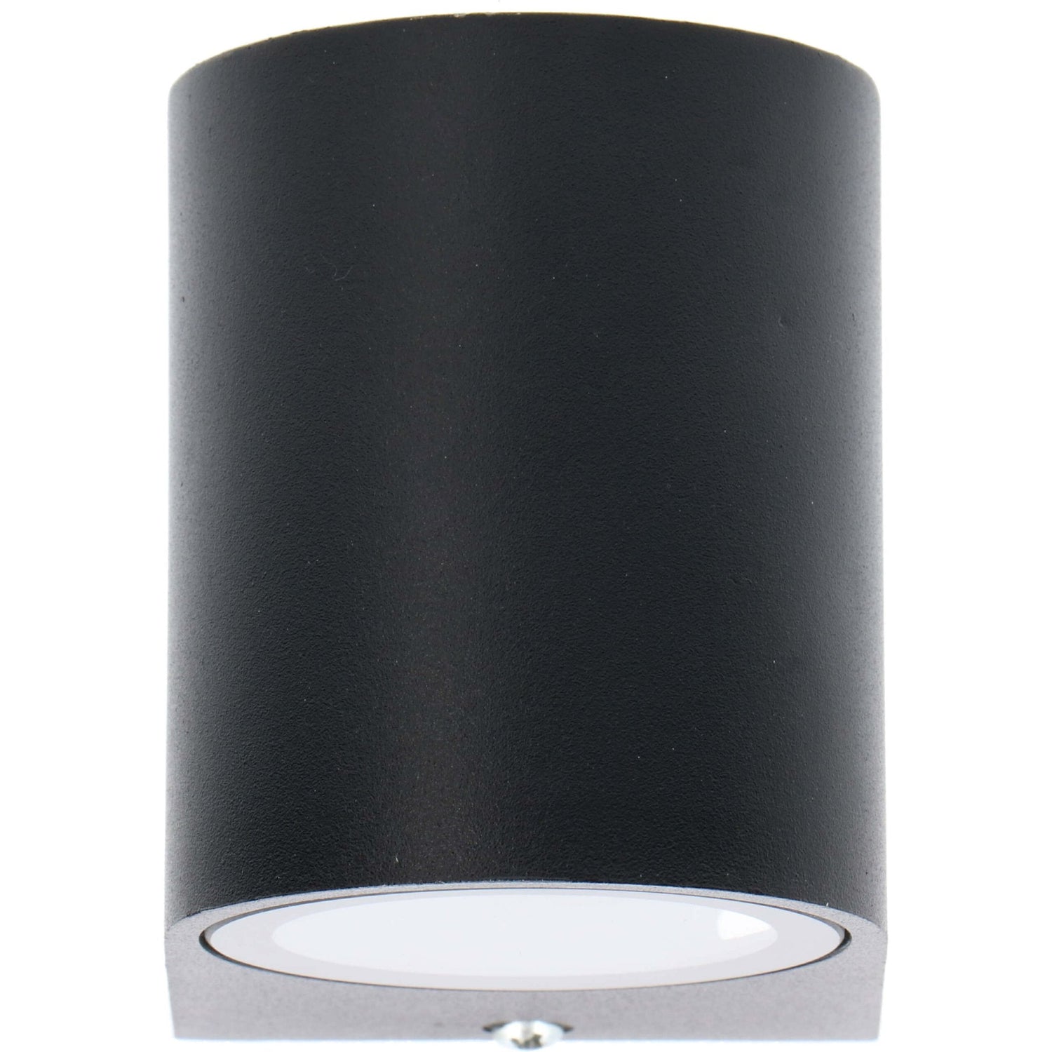 LED's Light LED-Wandleuchte für den Außenbereich mit GU10-Fassung - Rund - Modell San Marino - IP44 - Schwarz