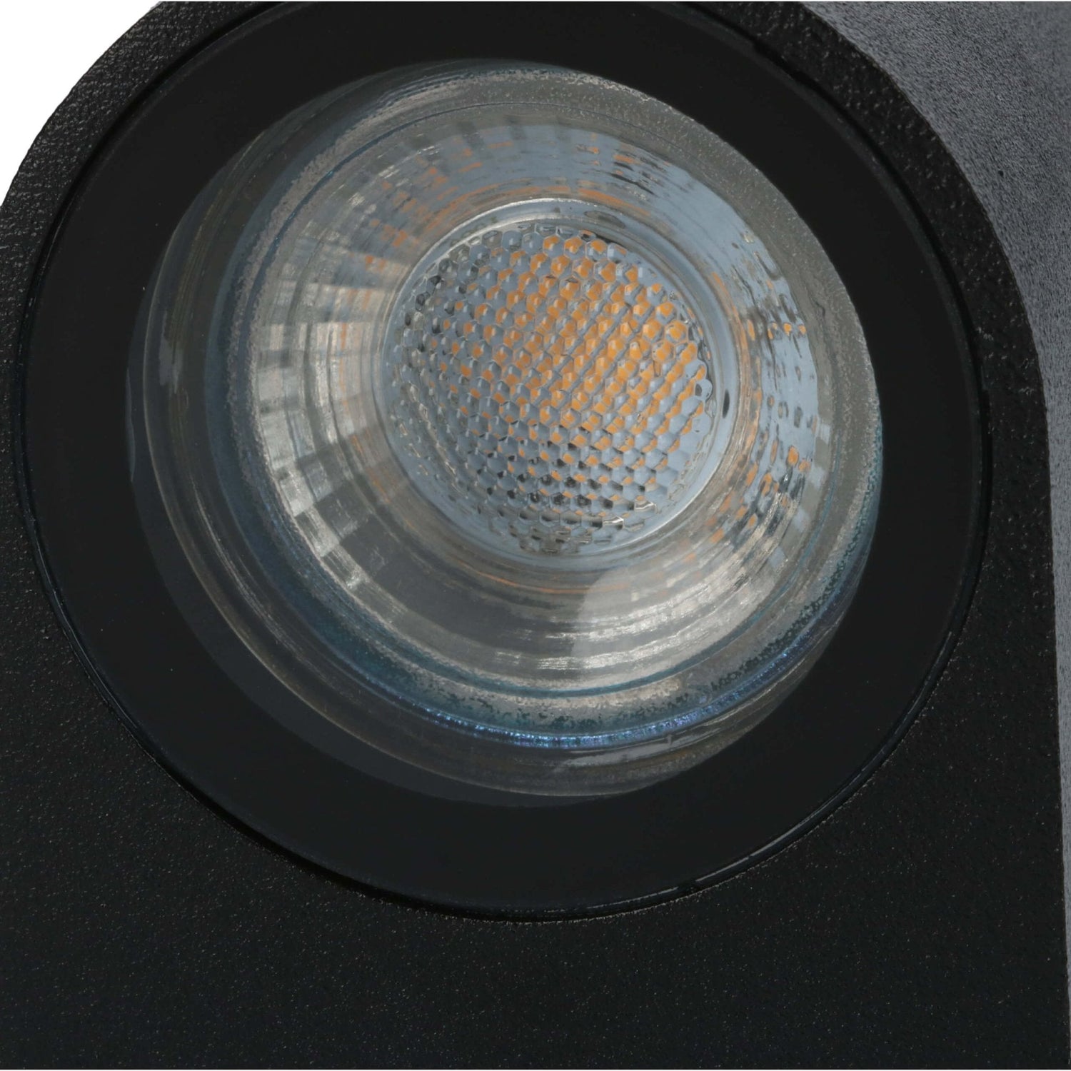 LED's Light LED-Wandleuchte für den Außenbereich mit GU10-Fassung - Rund - Modell San Marino - IP44 - Schwarz