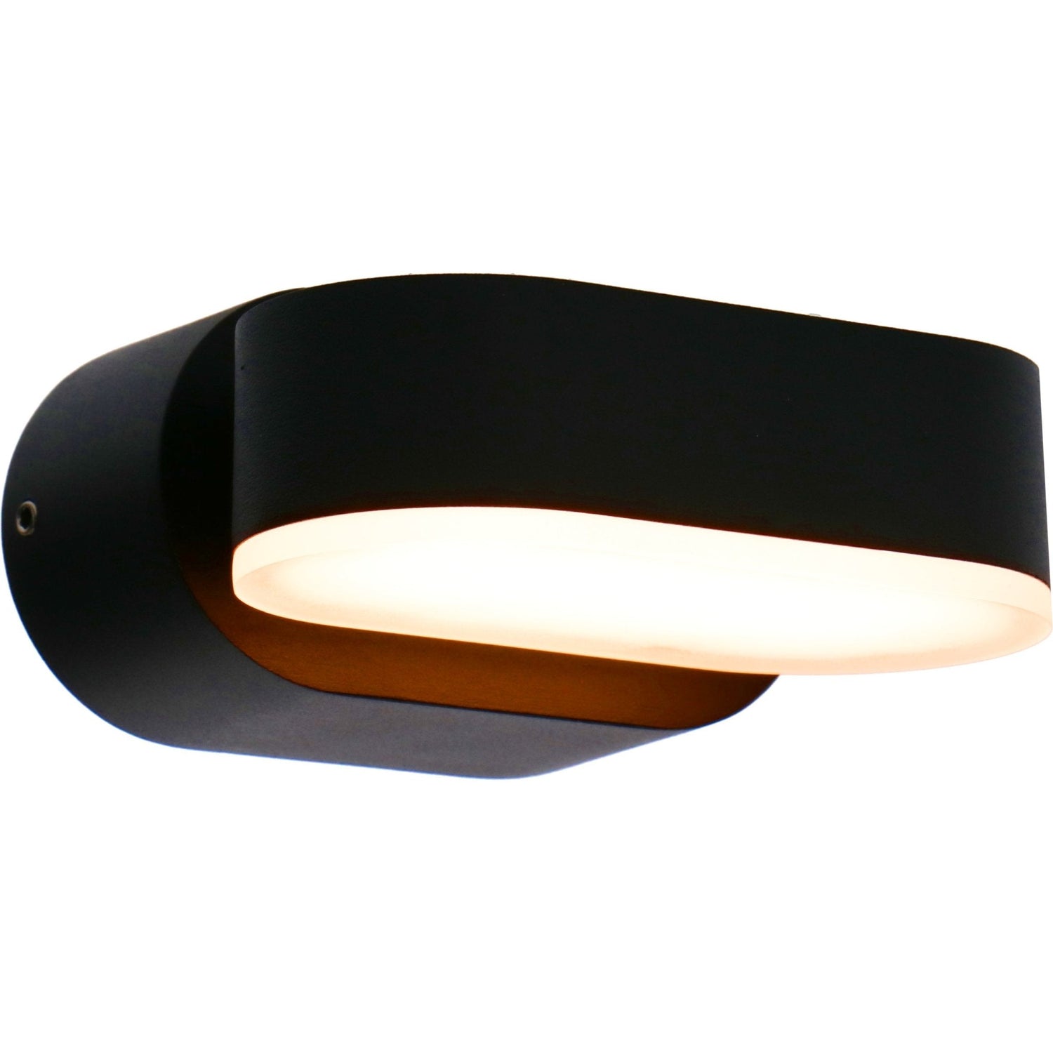 LED's Light LED-Außenleuchte - Modell Rieti - Warmweiß - IP44 wasserdicht - Schwarz