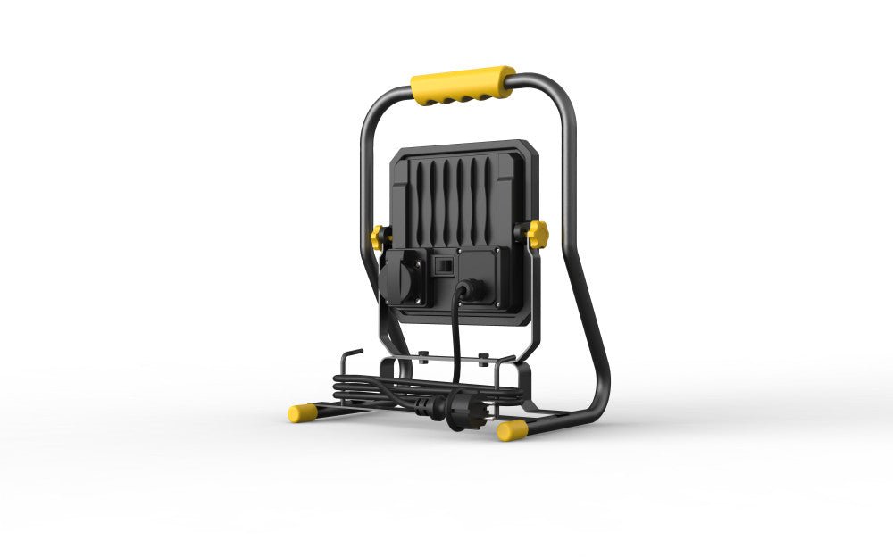 LED-Arbeitsleuchte, 7000 Lumen, 50 W, Kaltweiß (4000 K), Sockel, Schutzart IP54, IK08, 3 m Kabel