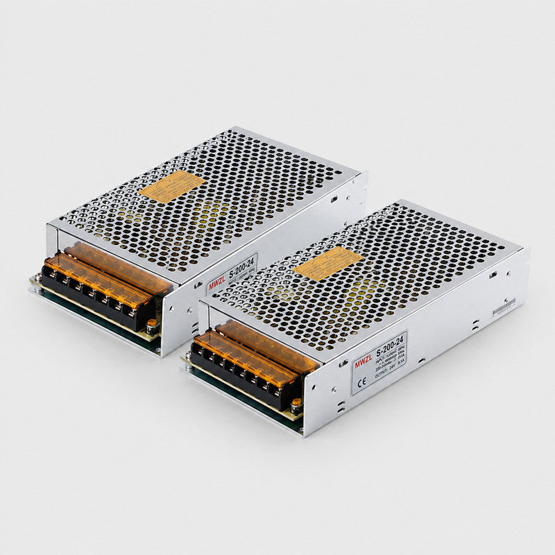 LED driver 200W IP20 met metalen behuizing voor LED strips