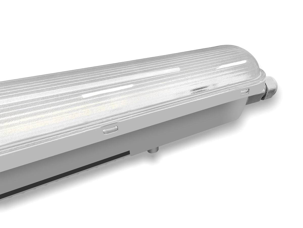 LED tri-proof armatuur 1500mm 50W - detail van afdekking en behuizing