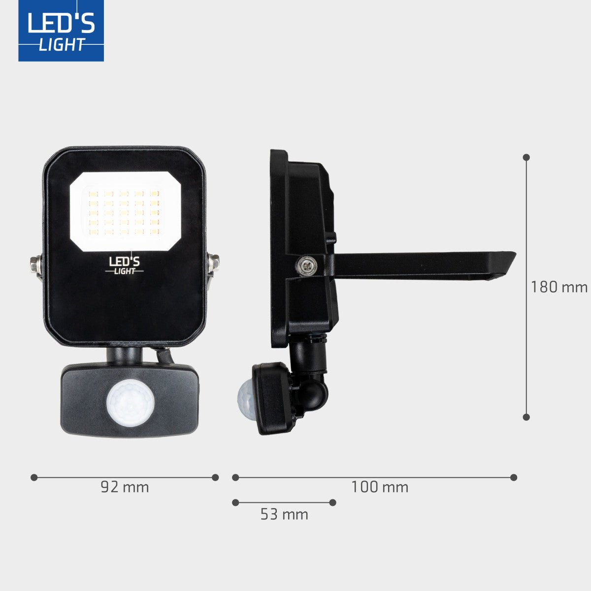 LED's Light Außenleuchte mit Bewegungsmelder 1400 - Innen und Außen - 10W