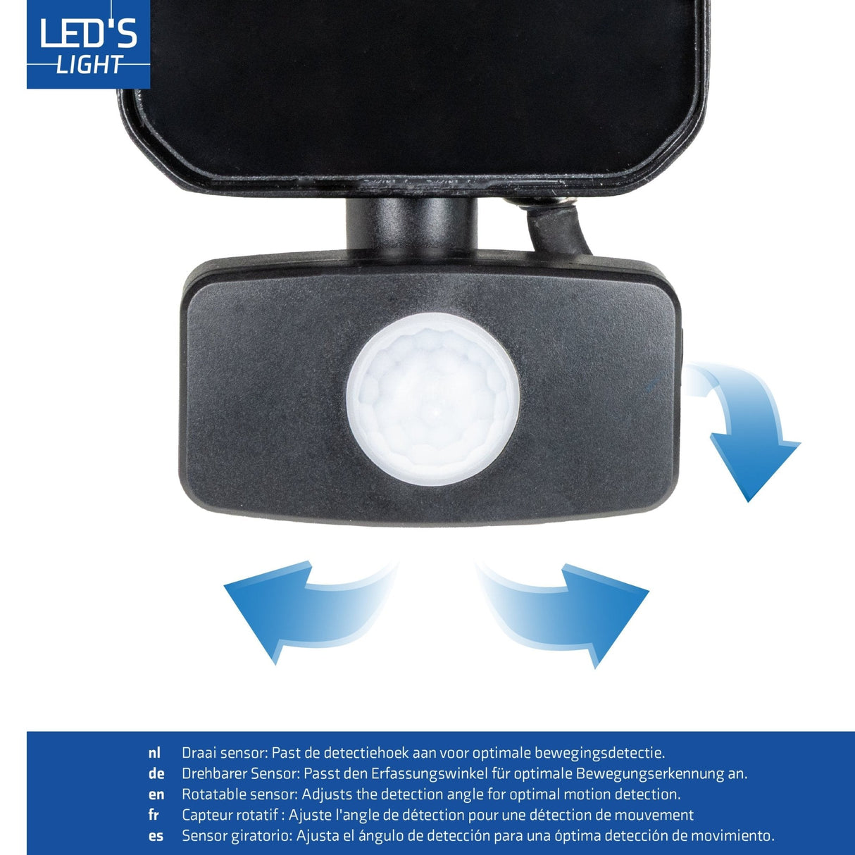 LED's Light Außenleuchte mit Bewegungsmelder 7000 - Innen und Außen - 50W