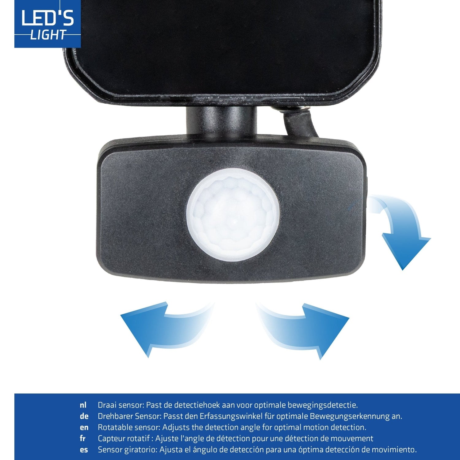 LED's Light Außenleuchte mit Bewegungsmelder 7000 - Innen und Außen - 50W