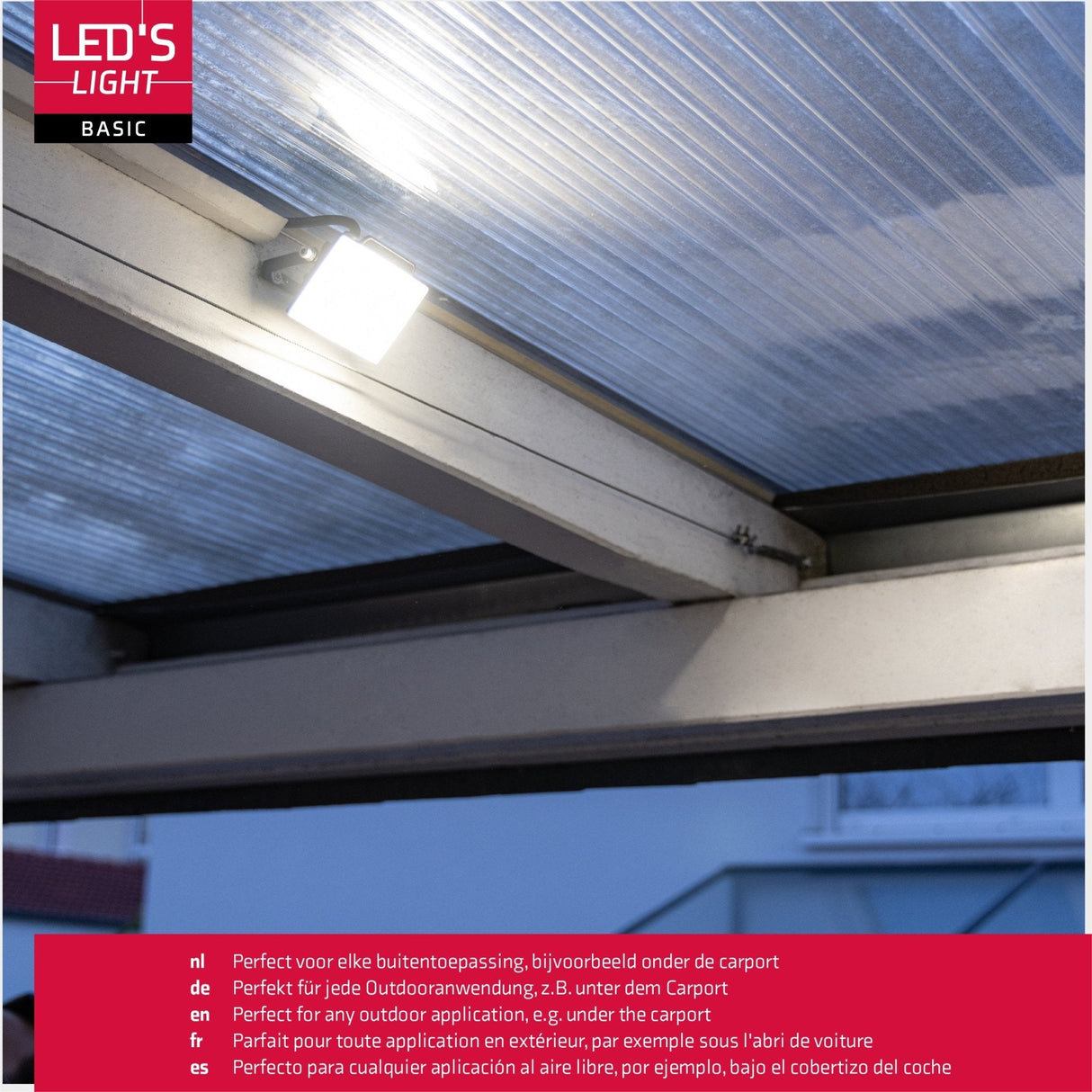 LED-Flutlicht 900 mit Halterung - Universell für den Innen- und Außenbereich - 10W