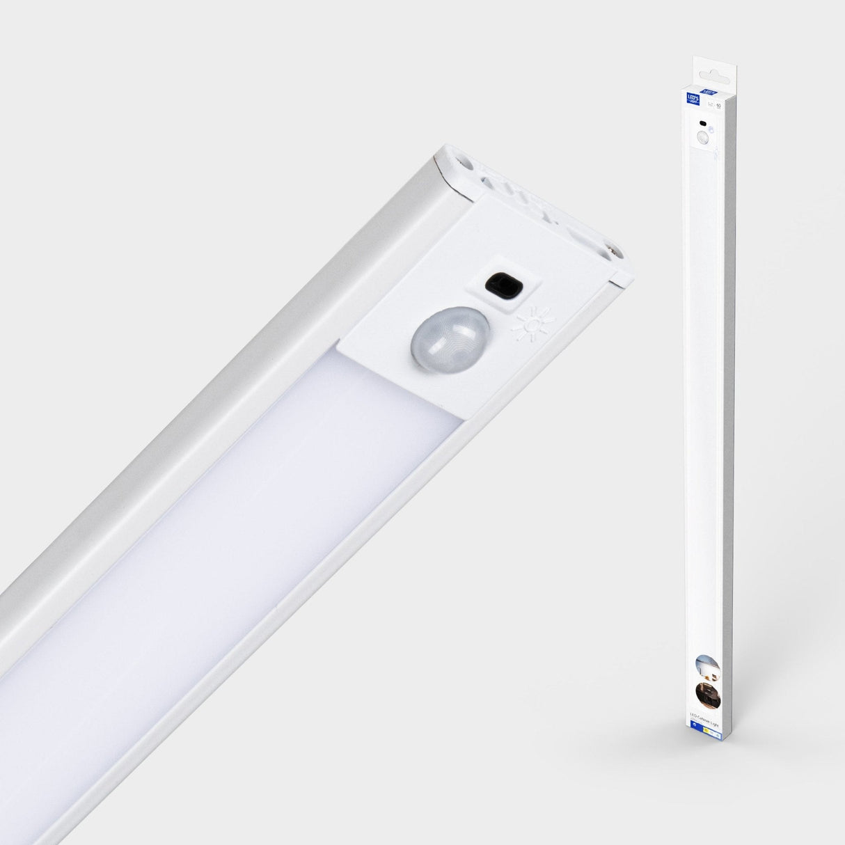 LED's Light Kastverlichting met sensor 60 cm - Oplaadbaar (USB-C) en draadloos - zwaai- en bewegingssensor - wit