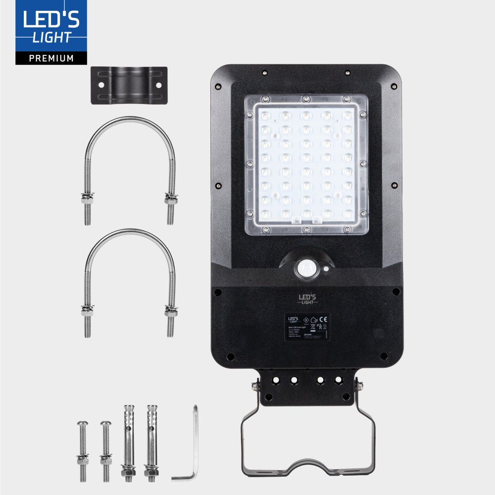 Solar LED Straatverlichting - 3000 Lumen - Bewegingssensor - Koelwit 4000K - IP65 - 3 Jaar Garantie