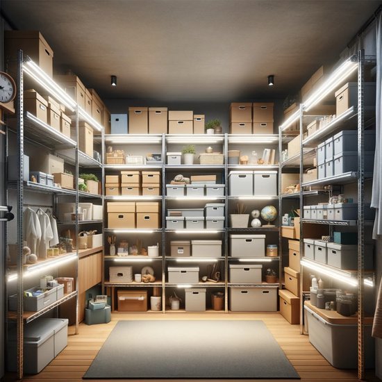 4er-Pack – LED-Leuchte, 150 cm, für den Innenbereich – Komplette LED-TL-Beleuchtung – 5160 lm