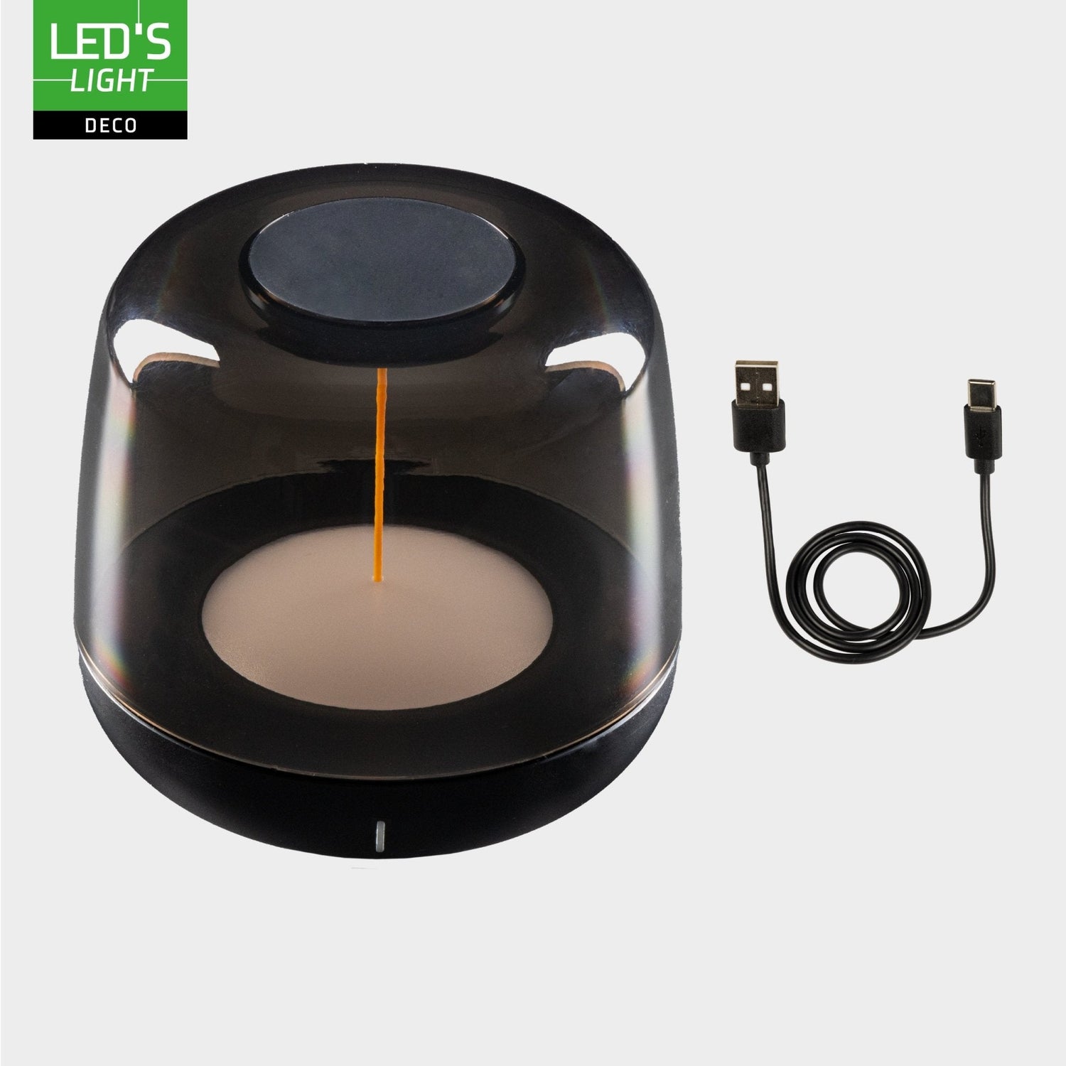 LED's Light Wiederaufladbare Tischleuchte mit Akku - Lichtspirale - Indoor & Outdoor - RGBW