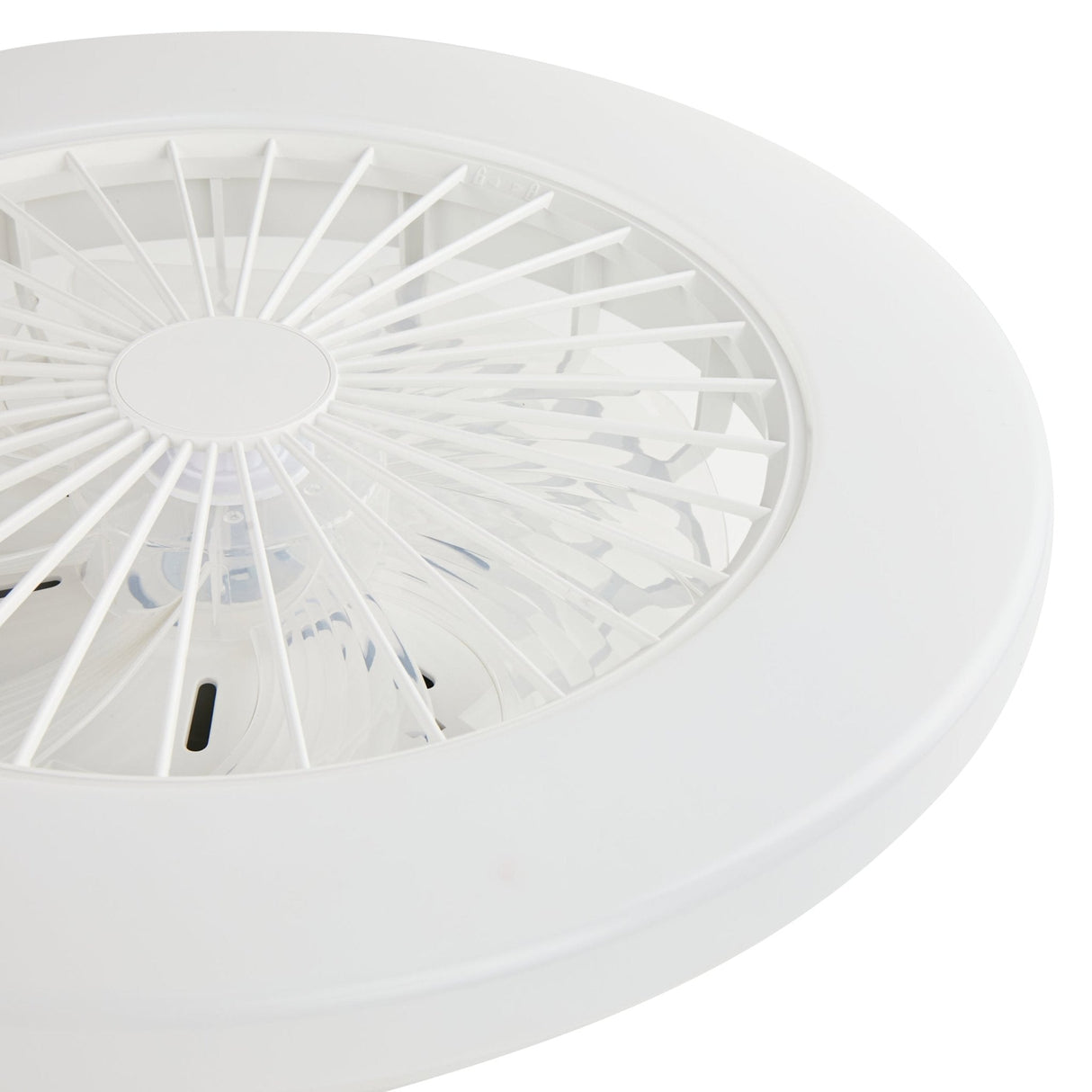 LED's Light Deckenventilator mit Beleuchtung 48 cm - Lüftungsgeschwindigkeit und Bedienung mit Fernbedienung - Weiß