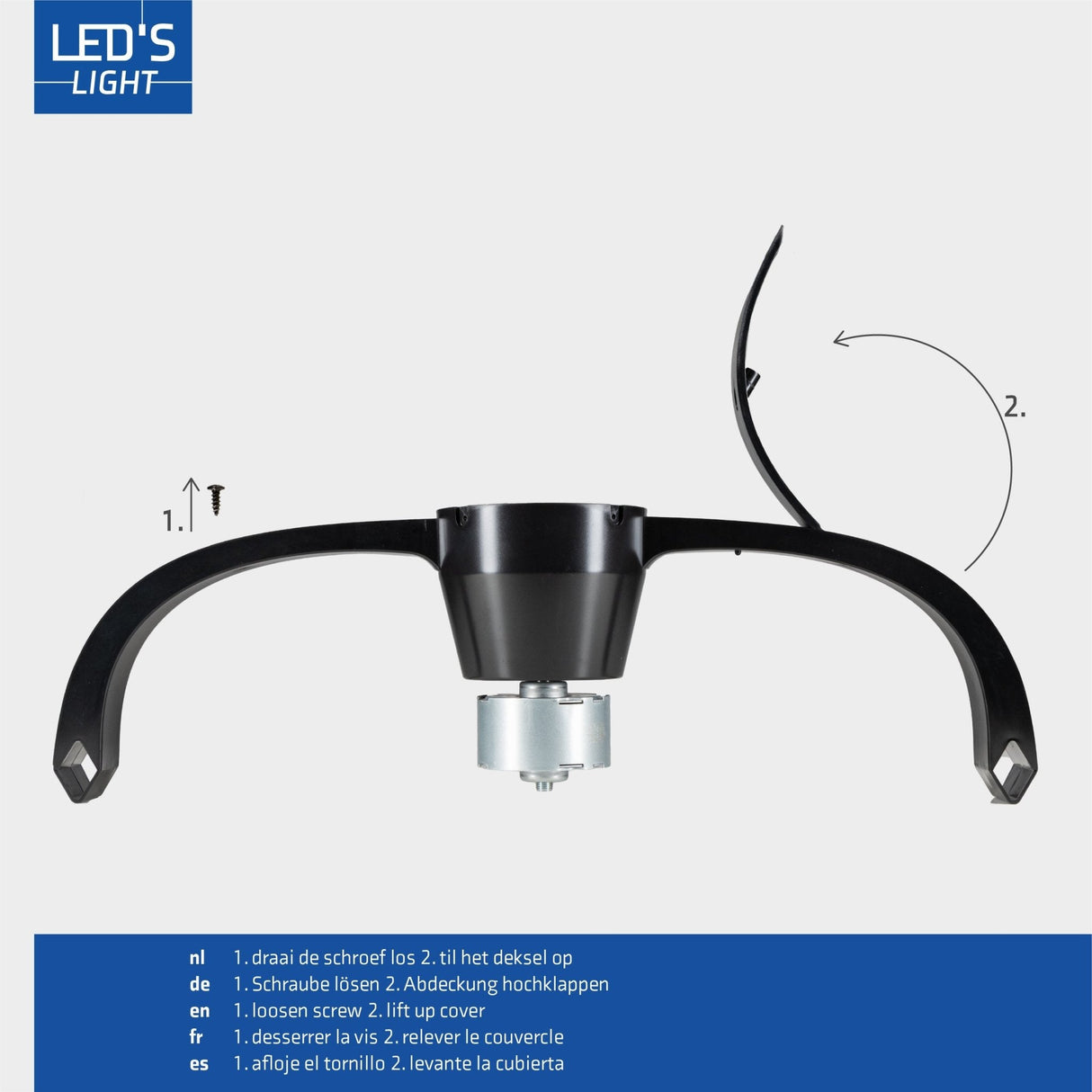 Plafondventilator met Verlichting - 74cm - Dimbaar - Afstandsbediening - Extra Warmwit en Koelwit - Zwart