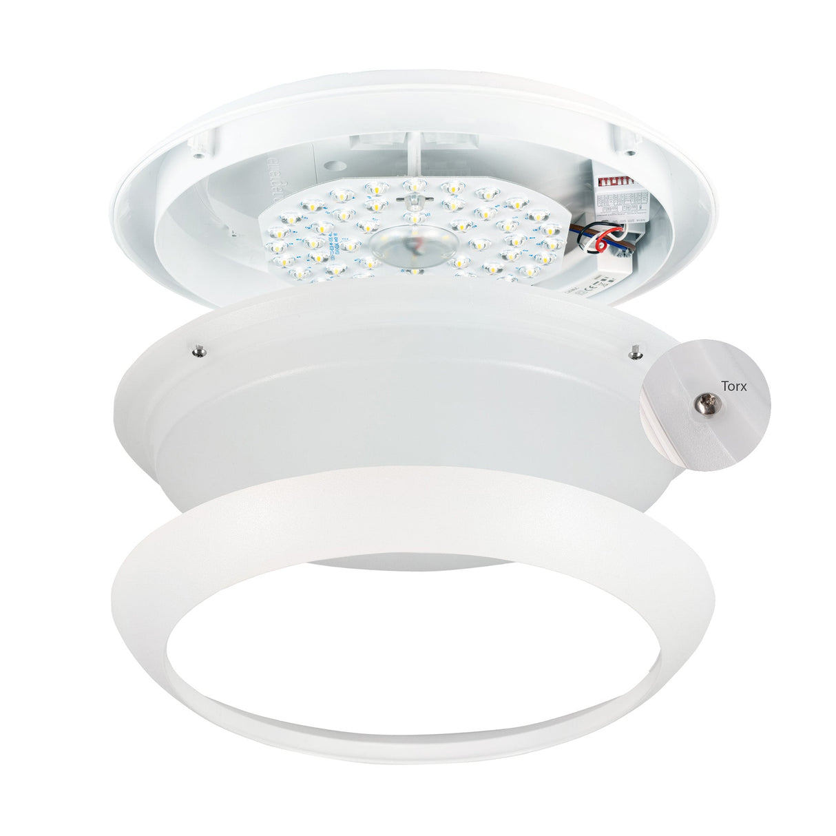 LED's Light Pro Ceiling Lamp 2050 with sensor - Light color and light intensity dimmable - Waterproof - Ø 30 cm