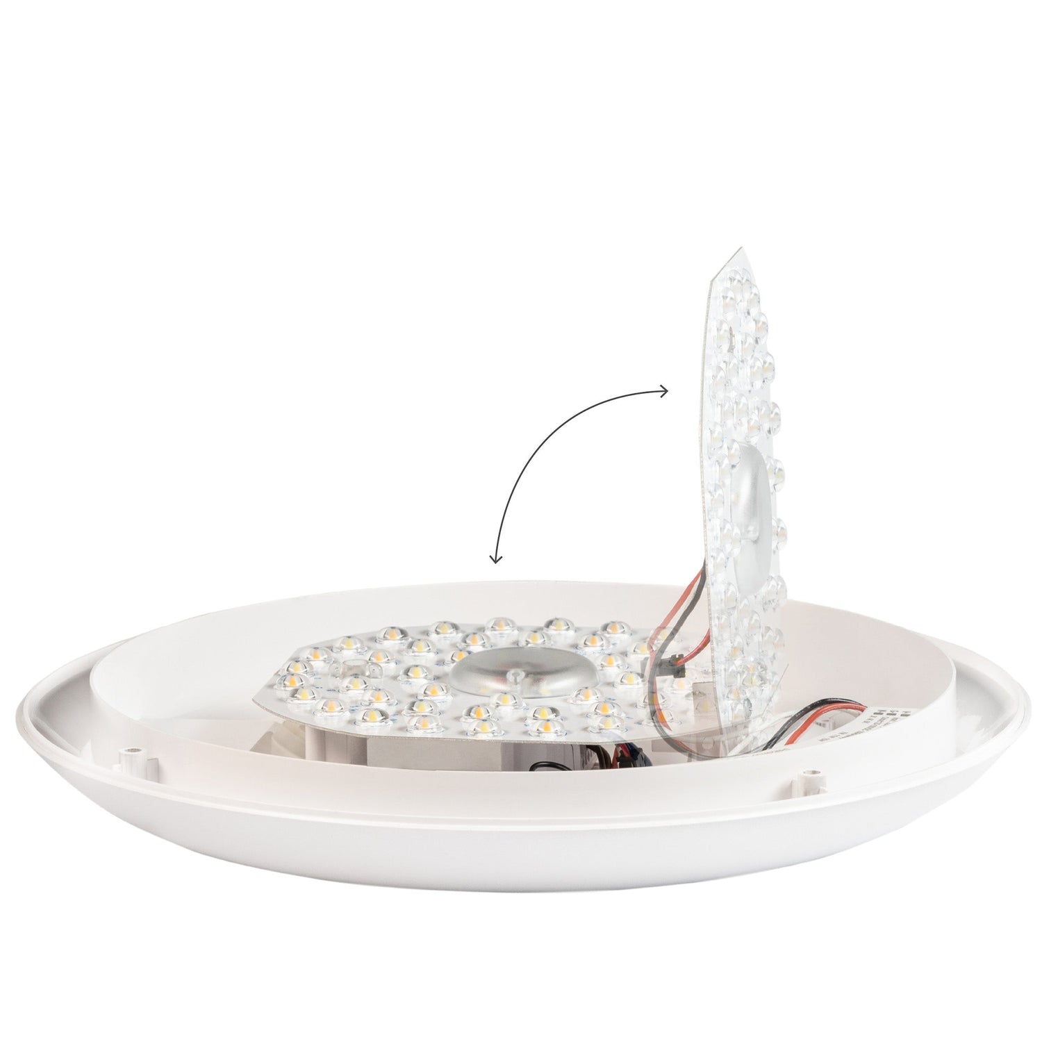 LED's Light Pro Ceiling Lamp 2050 with sensor - Light color and light intensity dimmable - Waterproof - Ø 30 cm