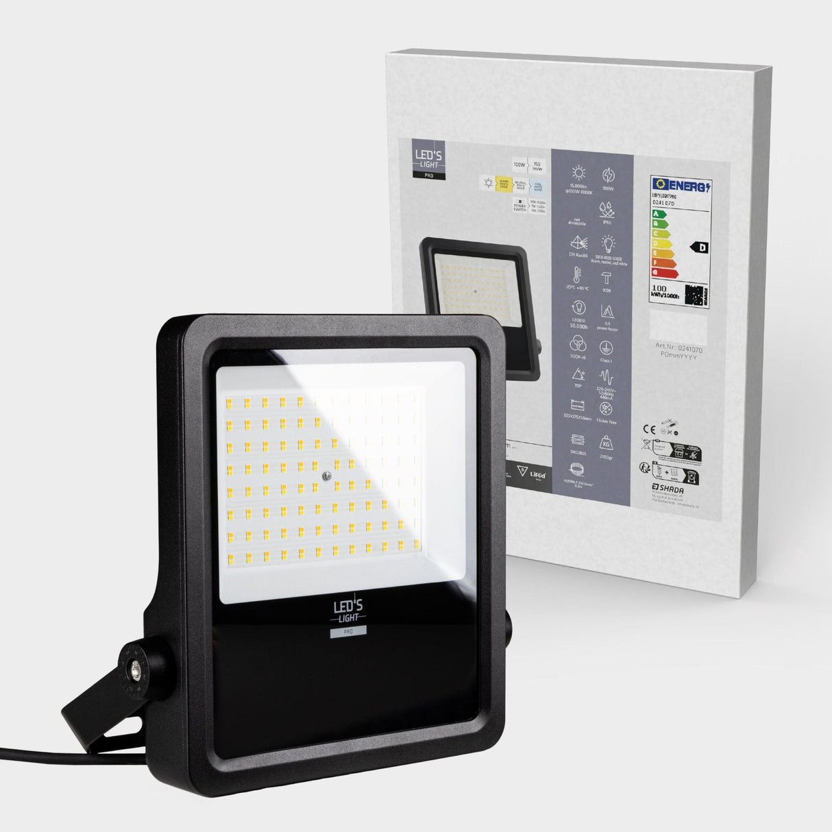 LED's Light Pro Premium Flutlicht 12750 - 6 Lichtmodi - Wasser- und rostbeständig - 100 W