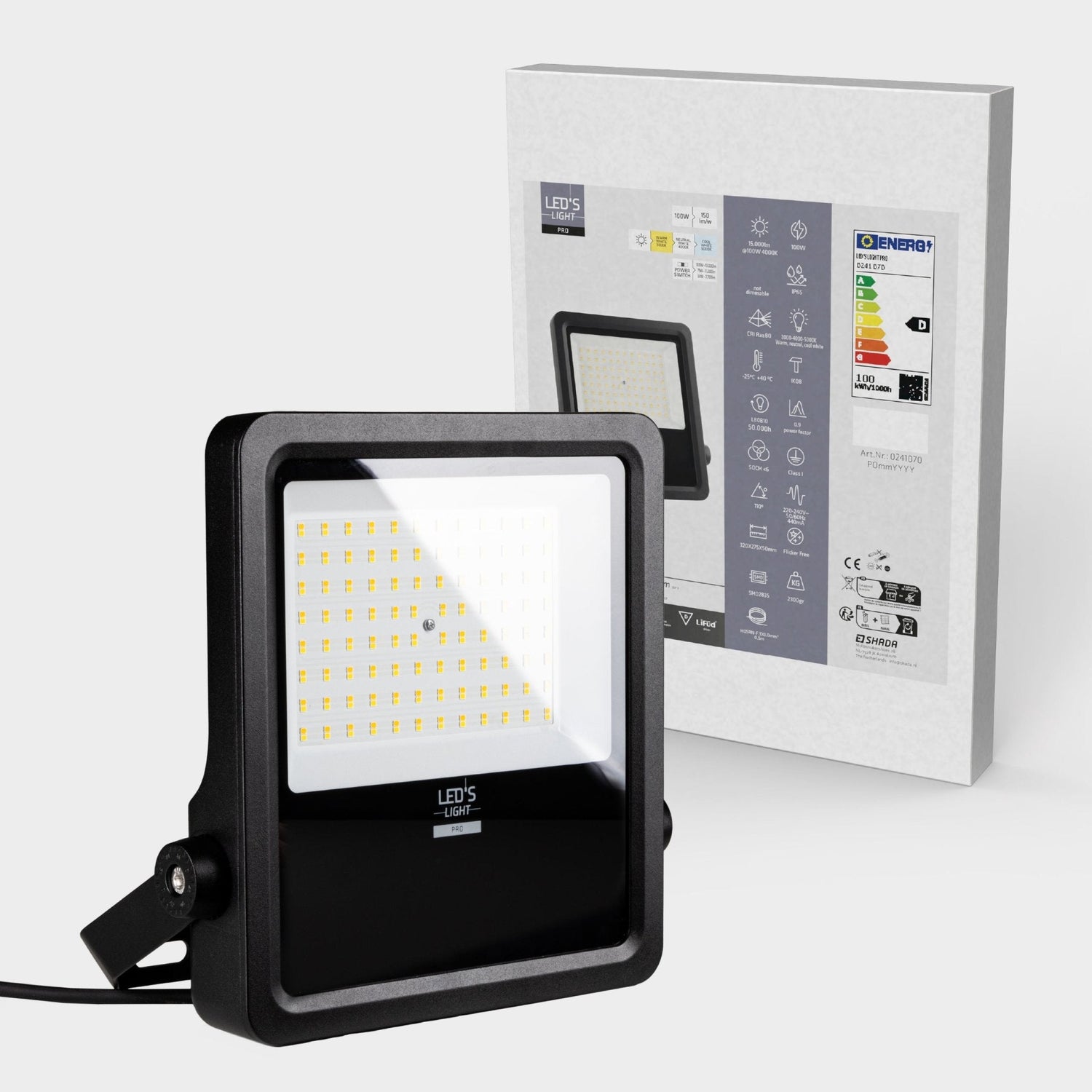 LED's Light Pro Premium Flutlicht 12750 - 6 Lichtmodi - Wasser- und rostbeständig - 100 W