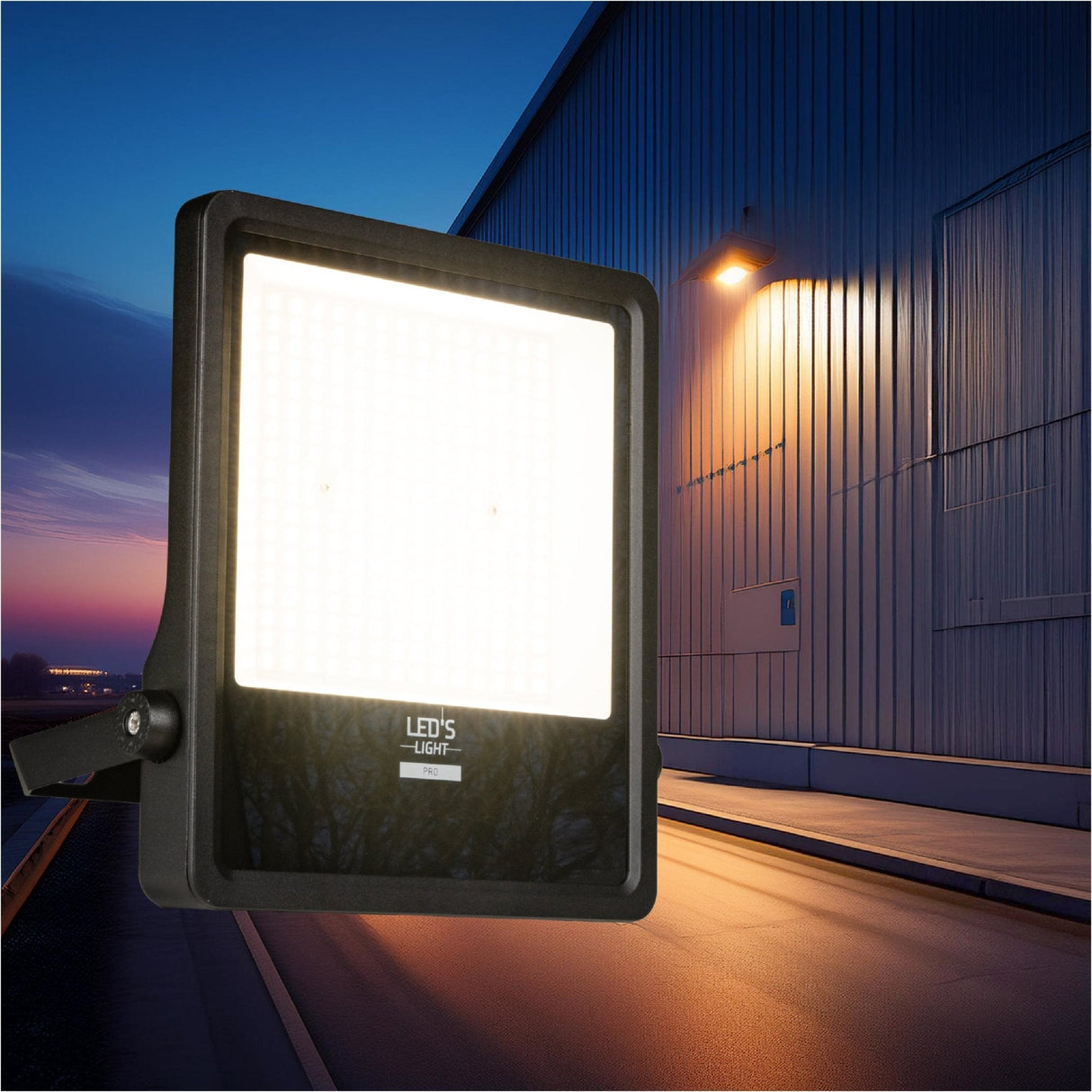 LED-Flutlicht 28000 Lumen - 200 W - Warmweiß 3000 K / Kaltweiß 4000 K / Tageslichtweiß 5000 K - Leistungsregelung - Schutzart IP65