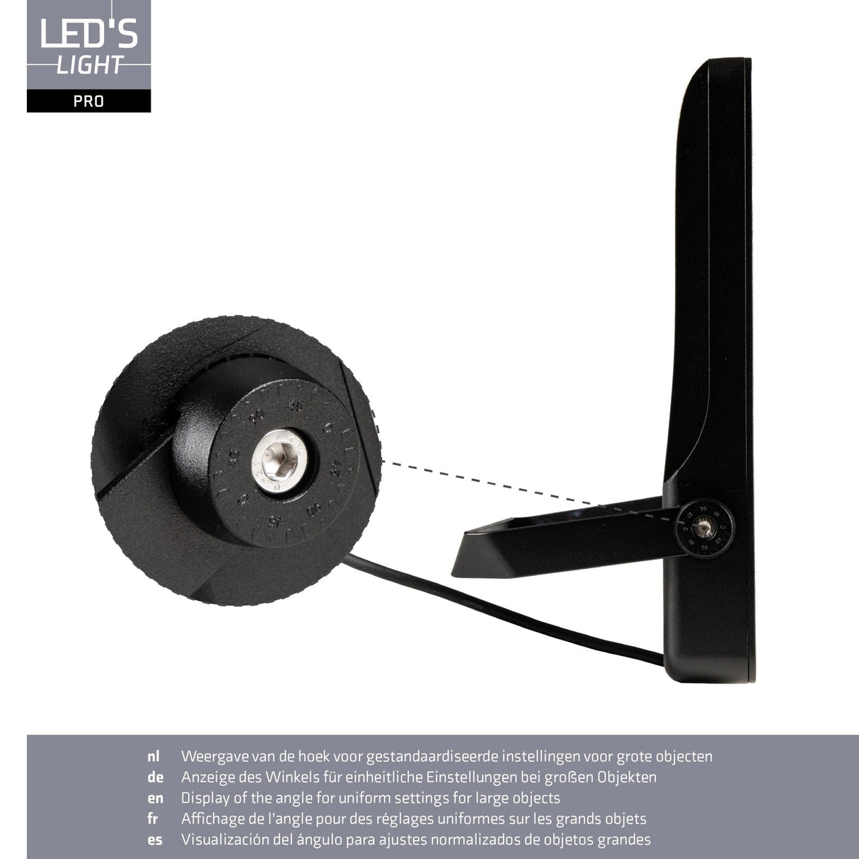 LED-Flutlicht 28000 Lumen - 200 W - Warmweiß 3000 K / Kaltweiß 4000 K / Tageslichtweiß 5000 K - Leistungsregelung - Schutzart IP65