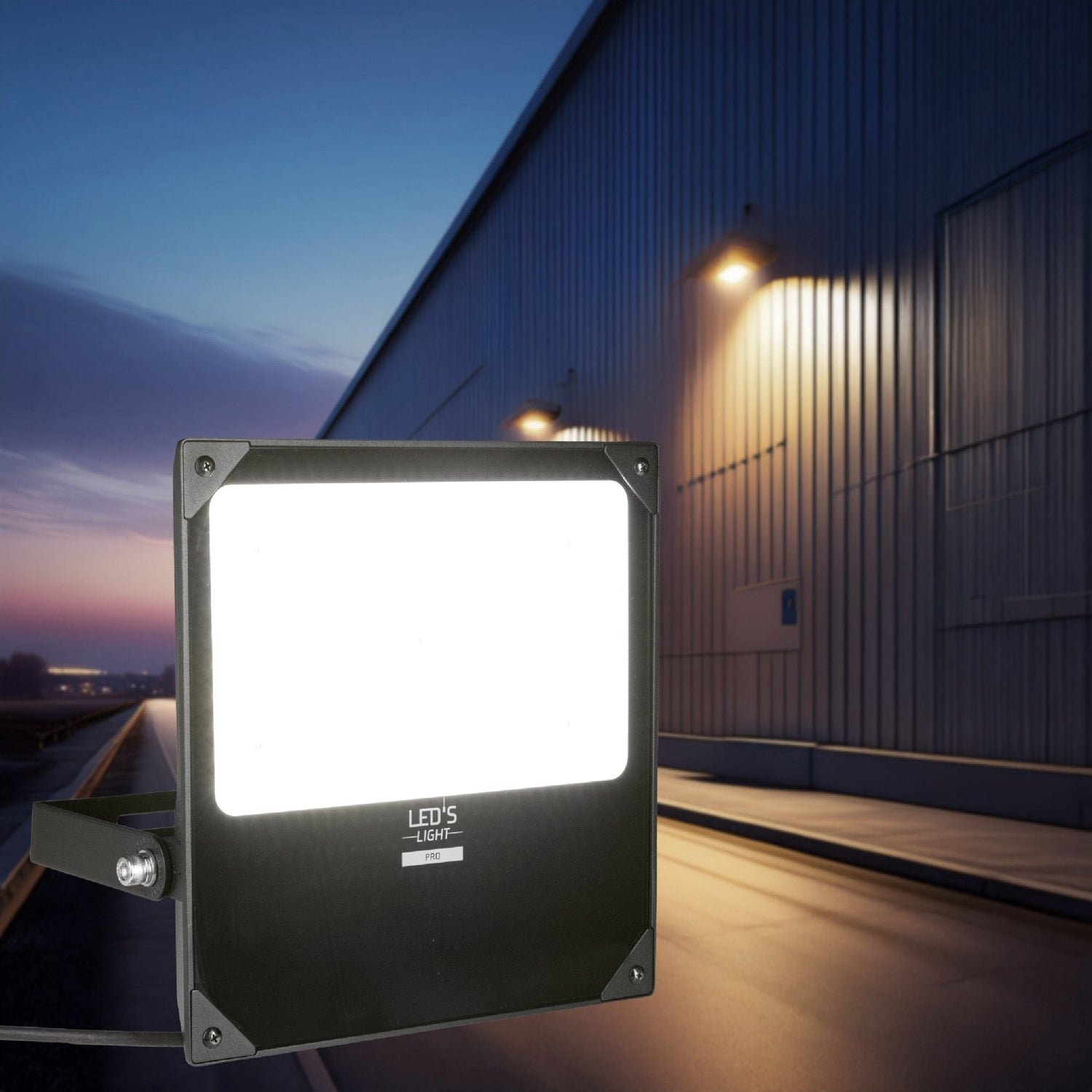 LED's Light Professional LED Flutlicht 37000 - 3 Lichtmodi - Wasserdicht - 200 Watt - Tageslichtsensor