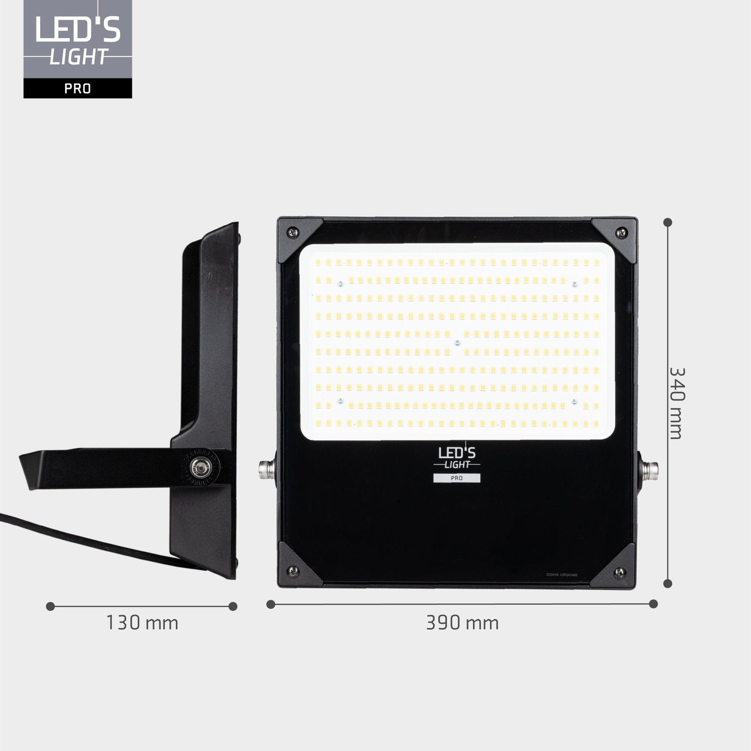 LED's Light Professional LED Flutlicht 37000 - 3 Lichtmodi - Wasserdicht - 200 Watt - Tageslichtsensor