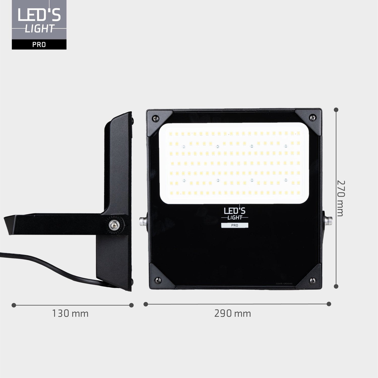 LED's Light Professional LED Flutlicht 18500 - 3 Lichtmodi - Wasserdicht - 100 Watt - Tageslichtsensor