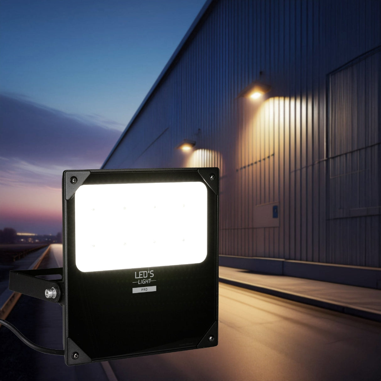 LED's Light Professional LED Flutlicht 18500 - 3 Lichtmodi - Wasserdicht - 100 Watt - Tageslichtsensor