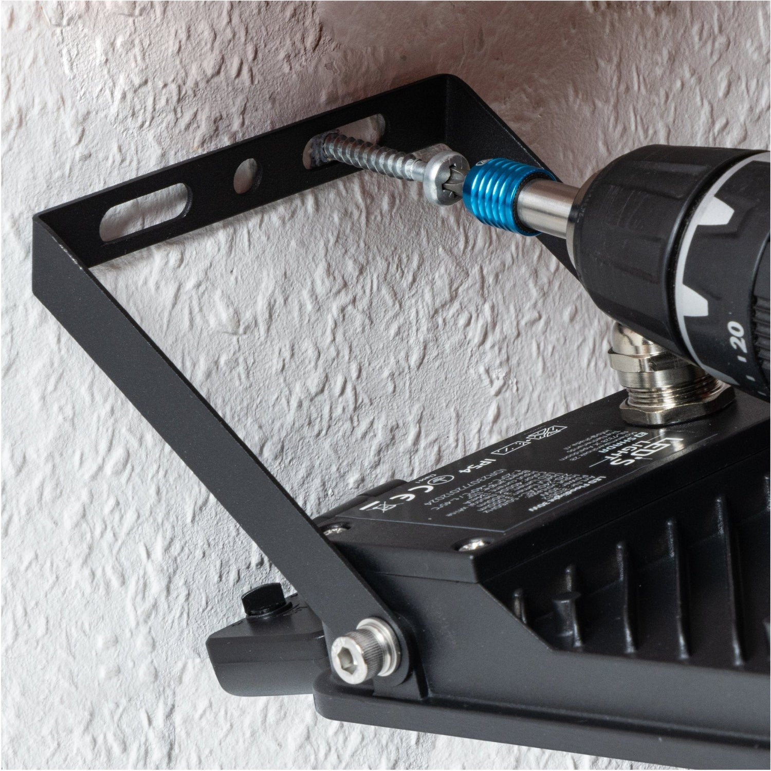 LED-Flutlicht mit Bewegungsmelder 360° - Wasserdicht & Neigbar - 30W