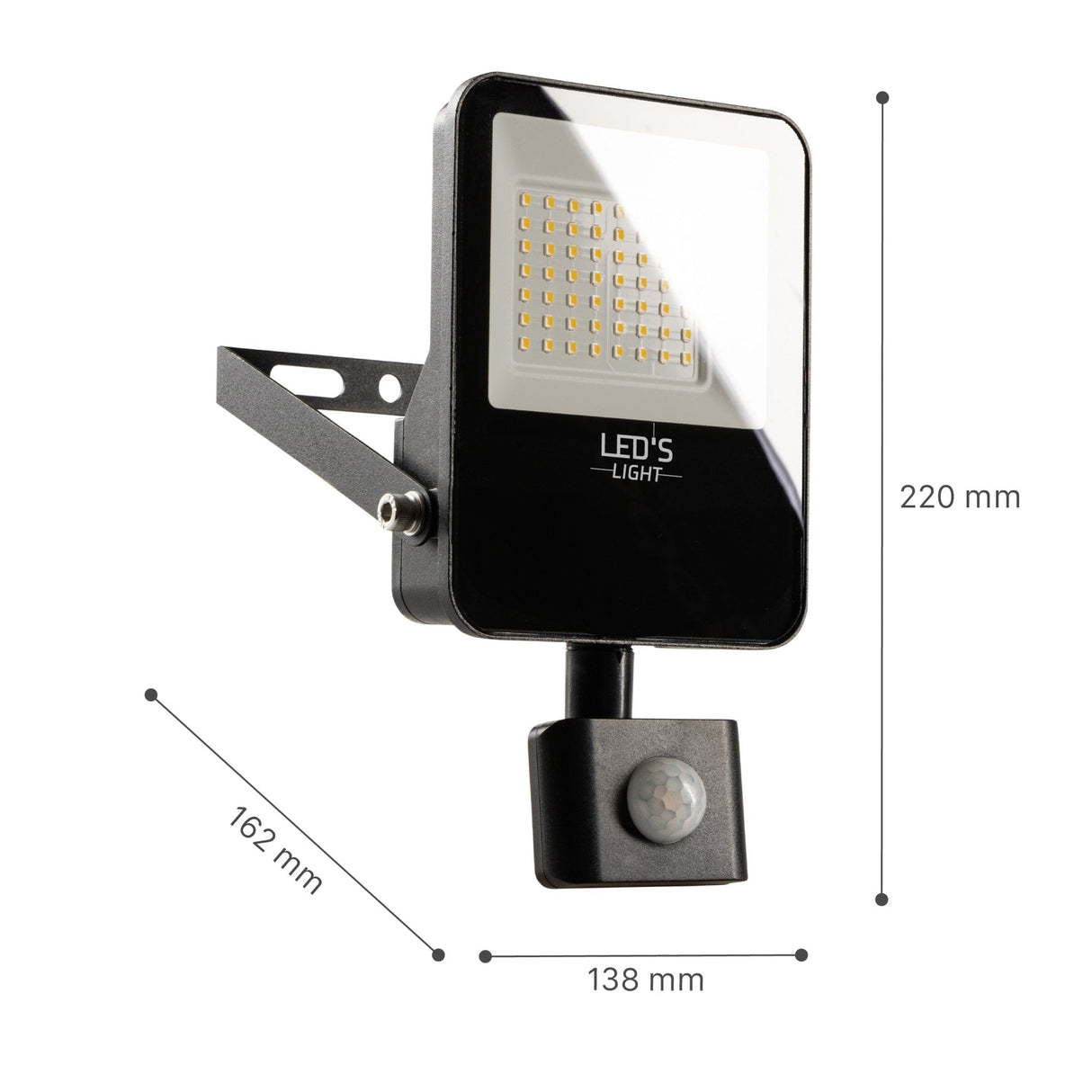 LED-Flutlicht mit Bewegungsmelder 360° - Wasserdicht & Neigbar - 30W