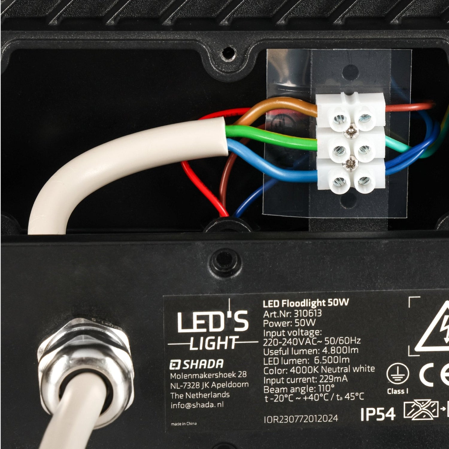 LED-Flutlicht mit Bewegungsmelder 6000 - Wasserdicht & Neigbar - 50W