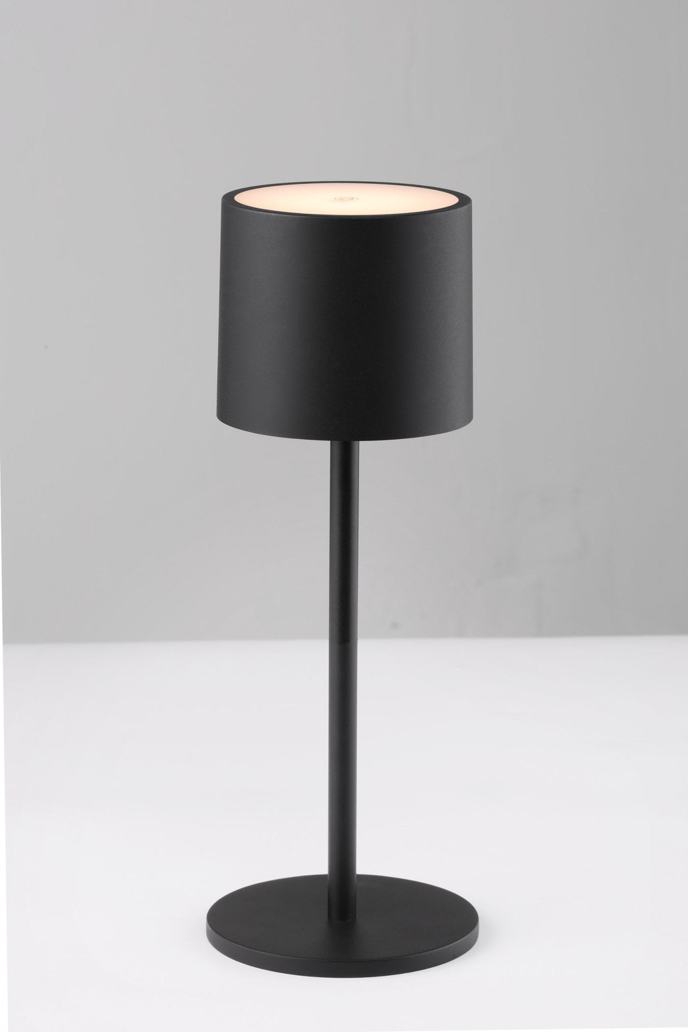 LED's Light Tafellamp op accu - oplaadbaar en draadloos - voor binnen en buiten - 3 kleuren licht - Zwart