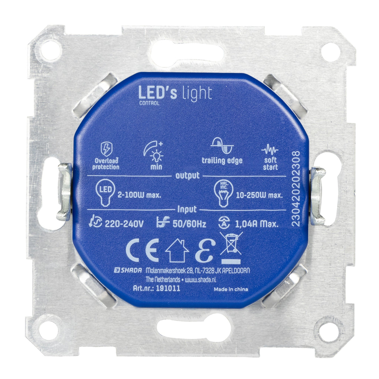 LED's Light Universal LED dimmer - 2 to 250W - Phase cut-off