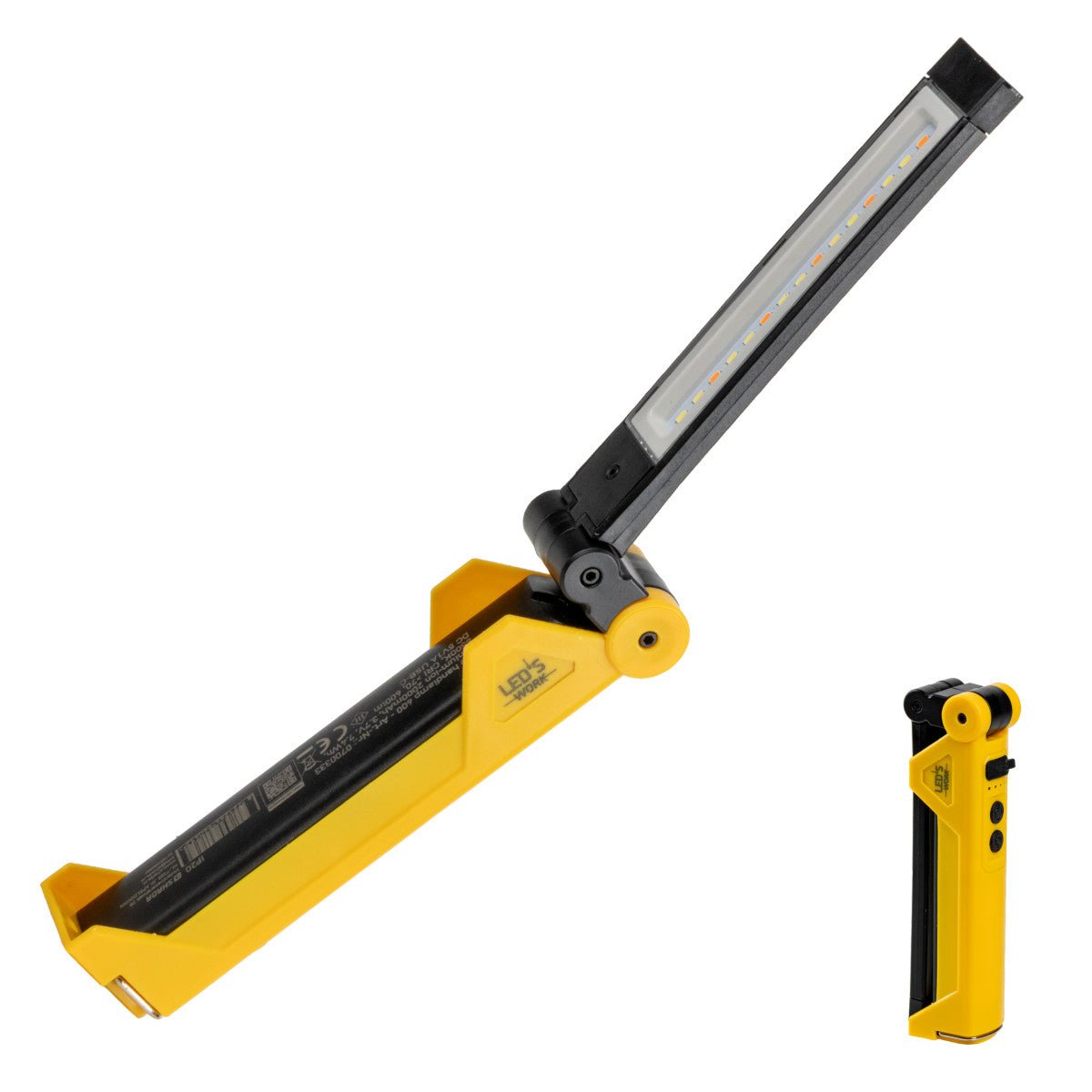 Rechargeable LED Work Lamp 600 lumens - 5W - Daylight White 6500K - Dimmable 2 settings - USB-C