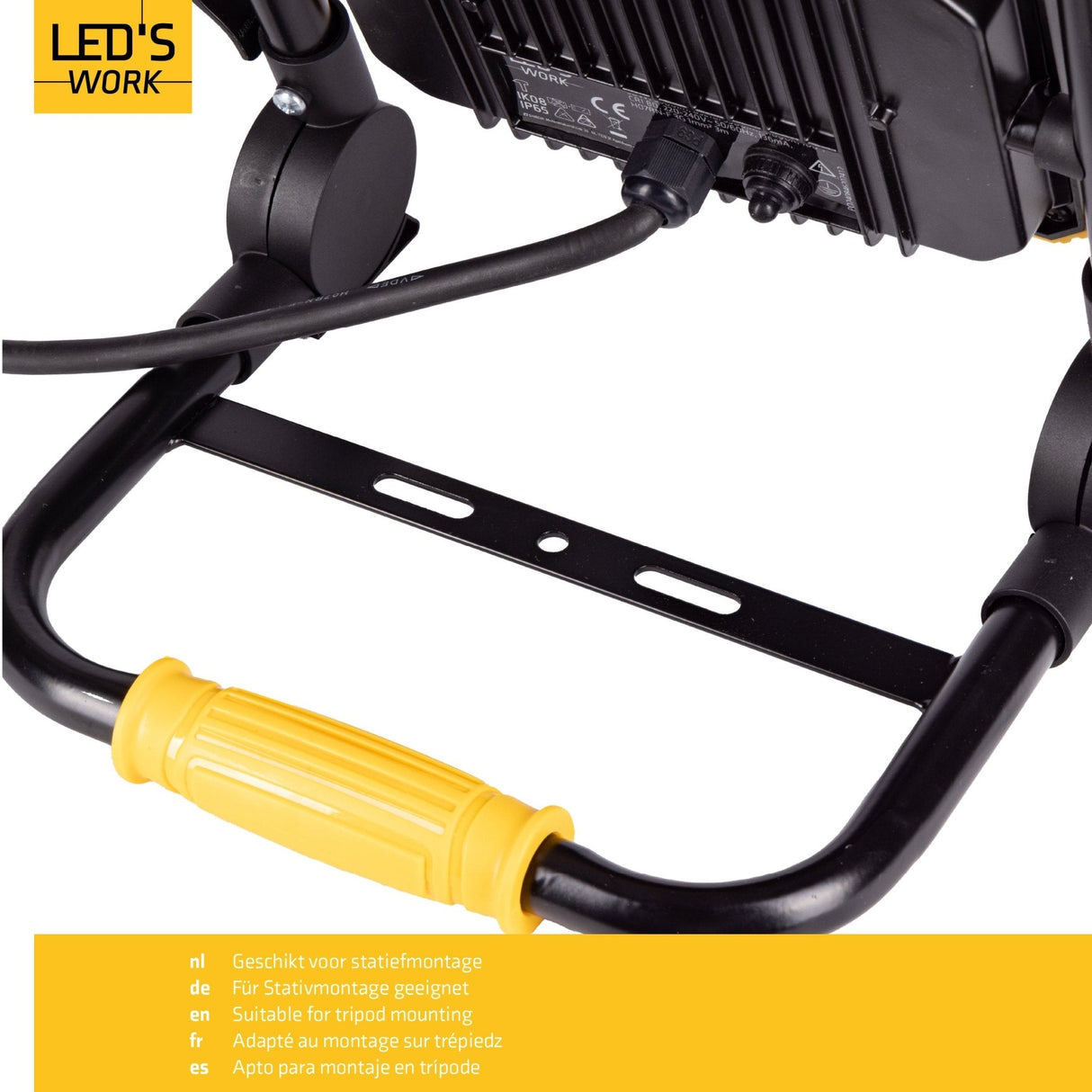 LED's Work Opvouwbare Bouwlamp 3900 - 30W LED vervangt 300W halogeen - 3 meter kabel